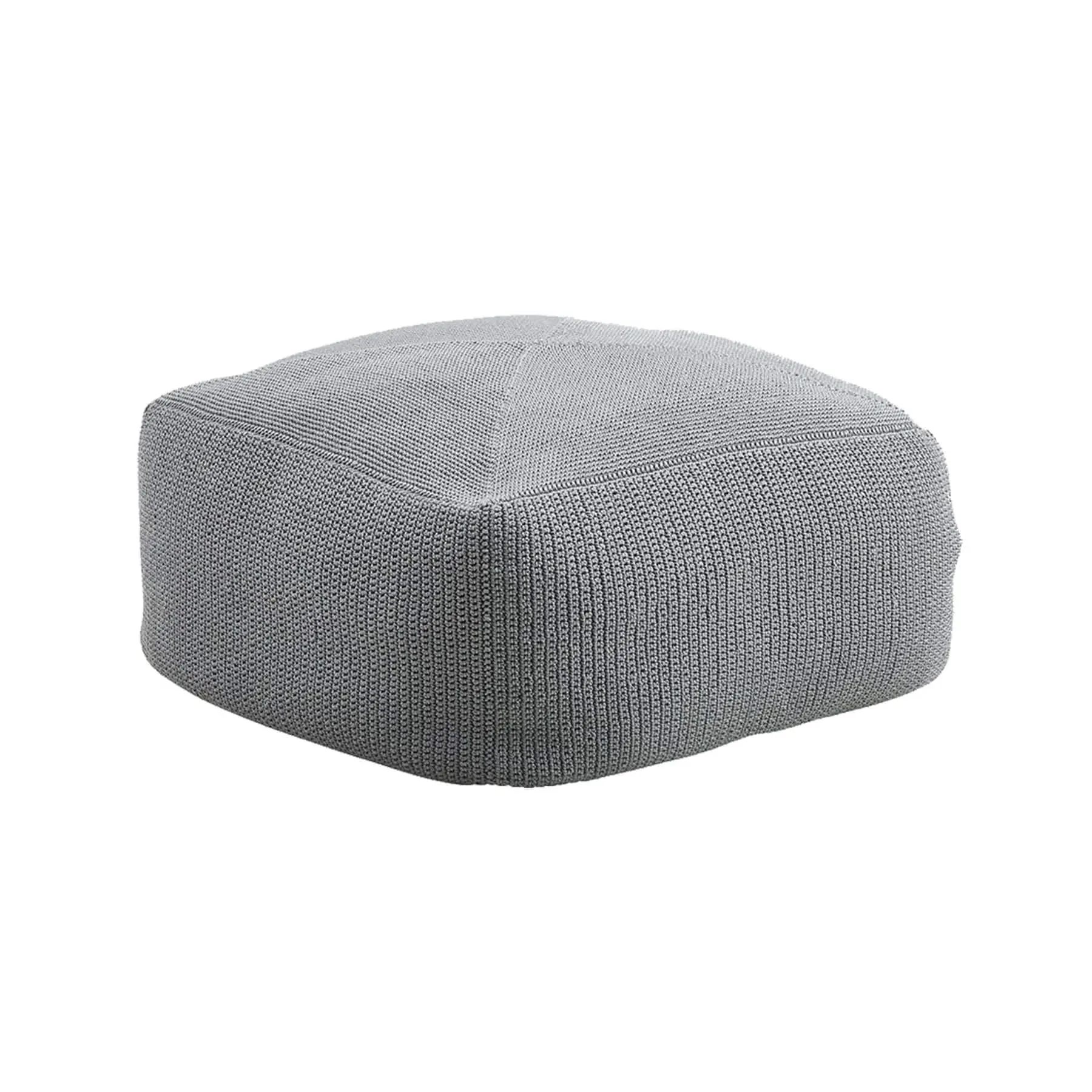 Garden Footstool with Washable Cover - Grey