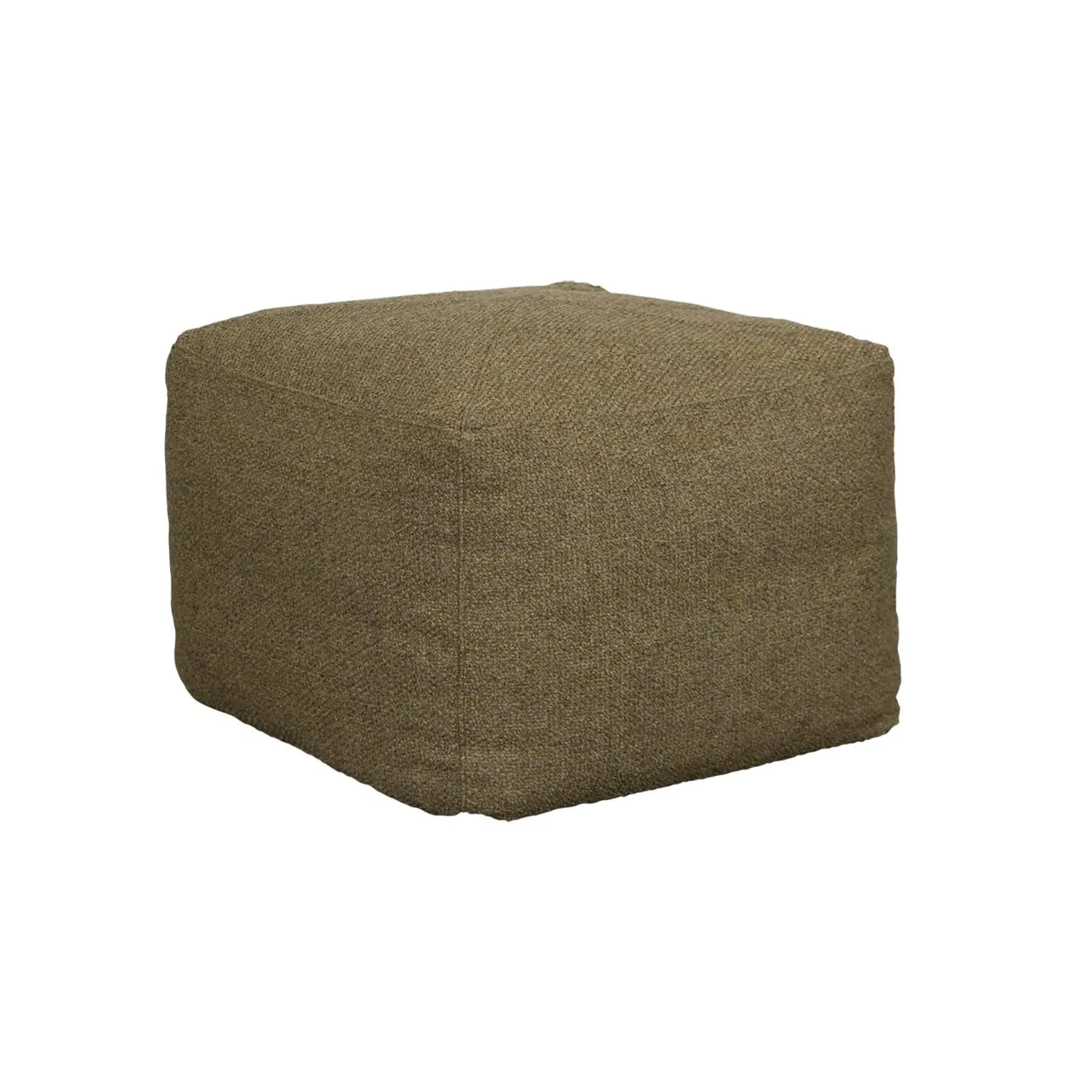 Garden Footstool with Washable Cover - Yellow