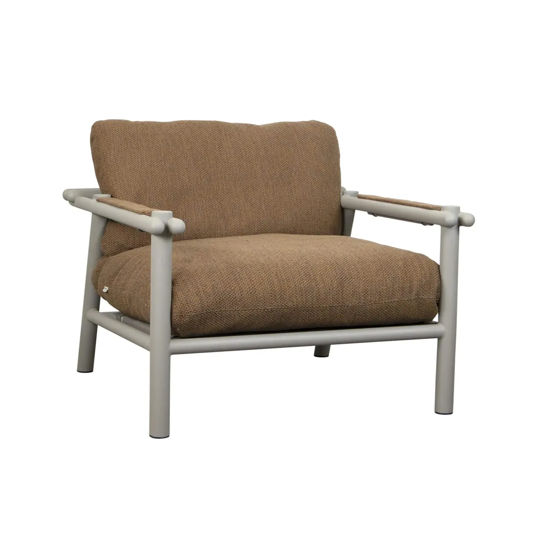 Garden Lounge Chair - Brown, Aluminium