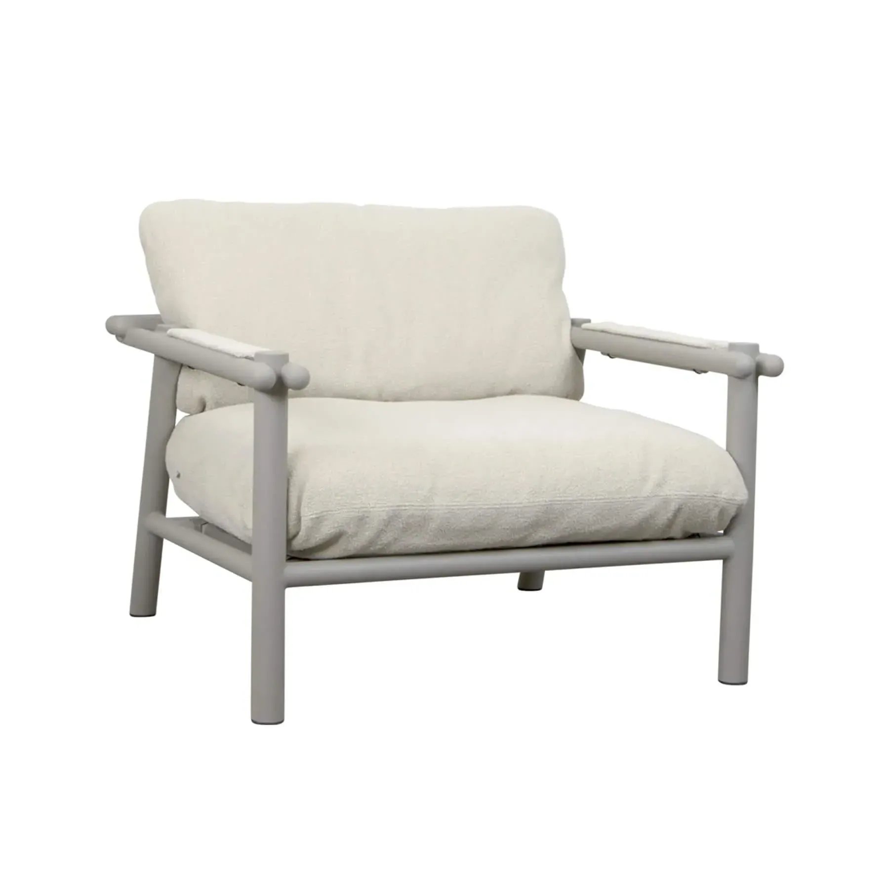 Garden Lounge Chair - Sand, Aluminium