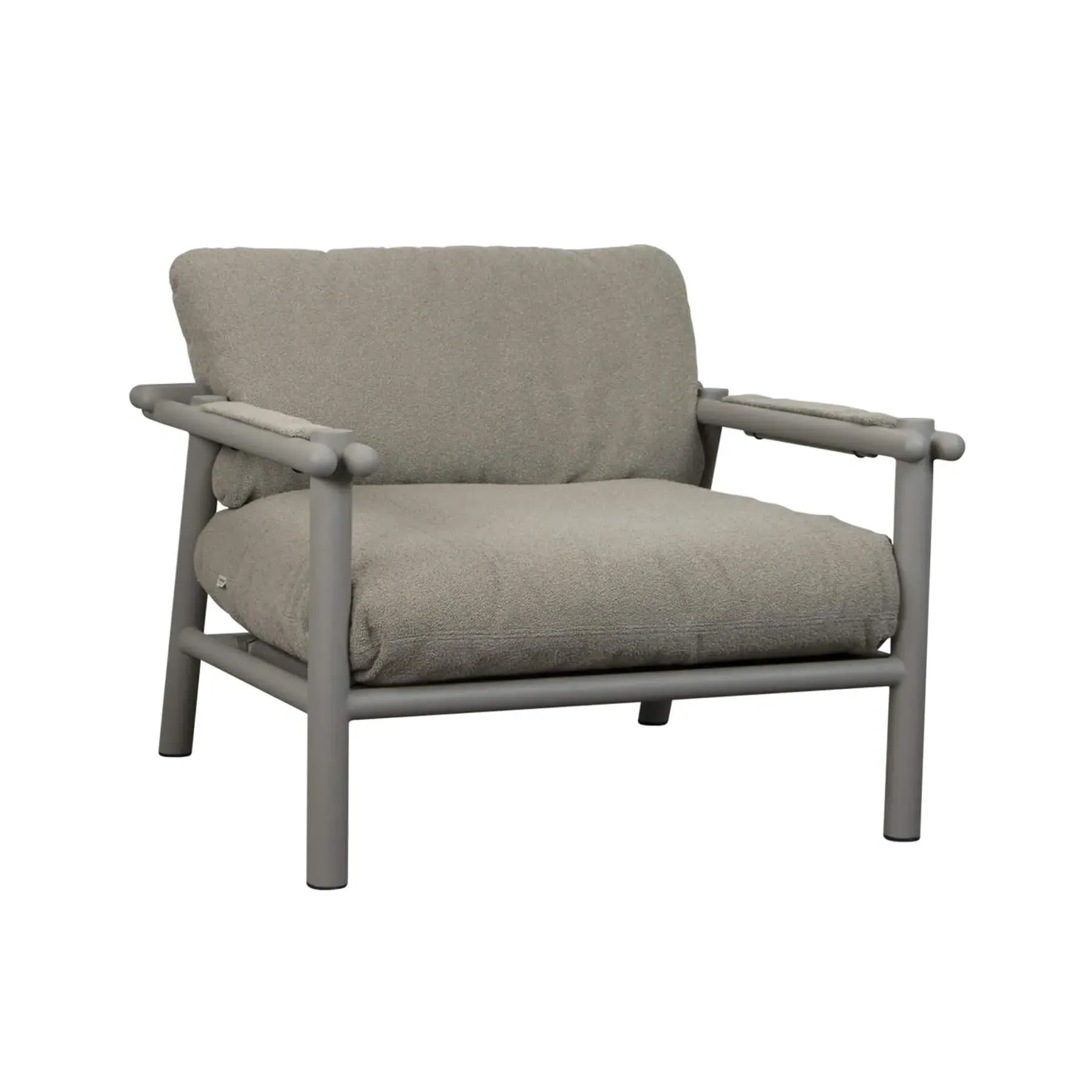 Garden Lounge Chair - Taupe, Aluminium