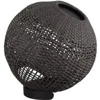 Illusion Round Garden Floor Lamp - Dark Grey, Soft Rope