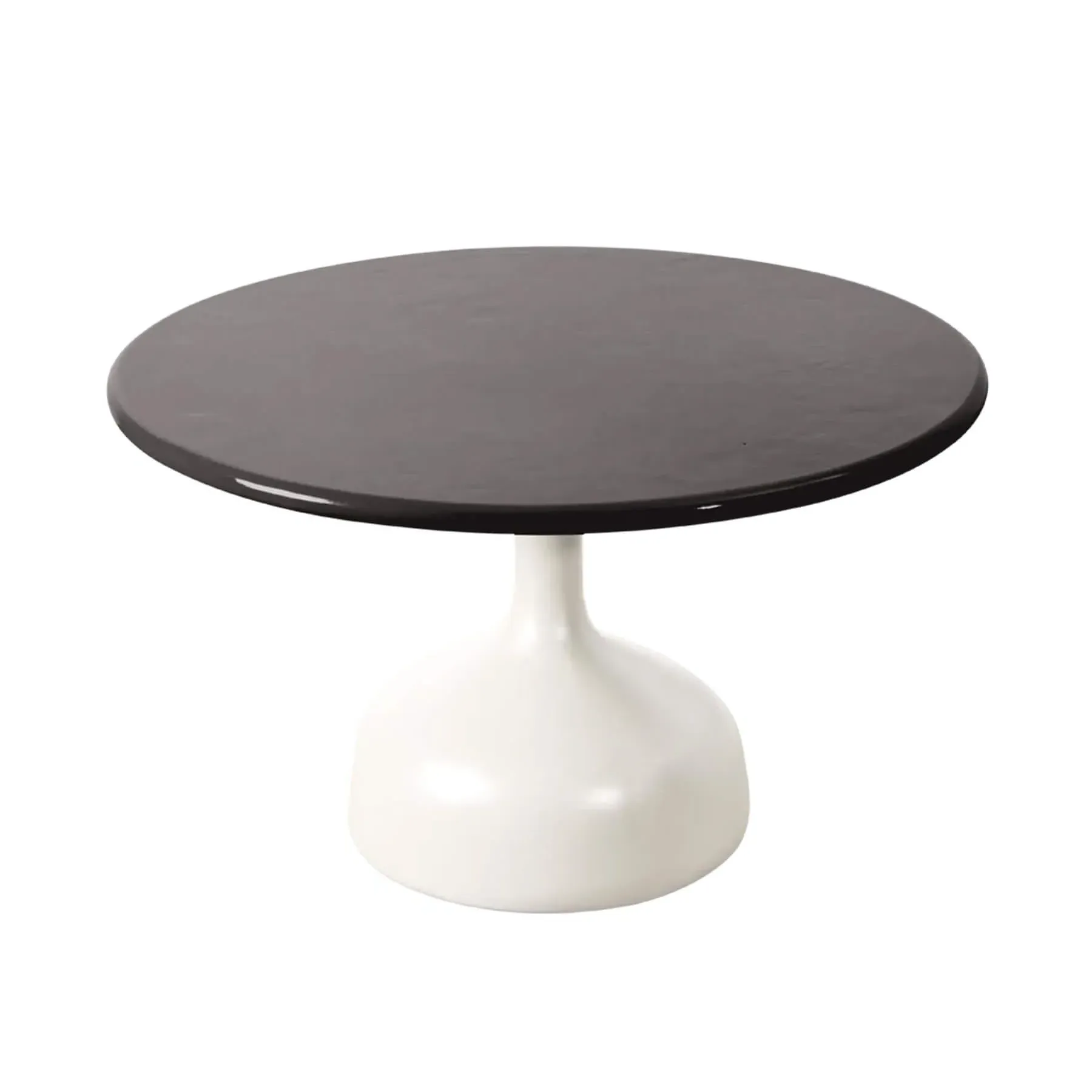 Large Coffee Table with Glazed Top - Black, Lava Stone