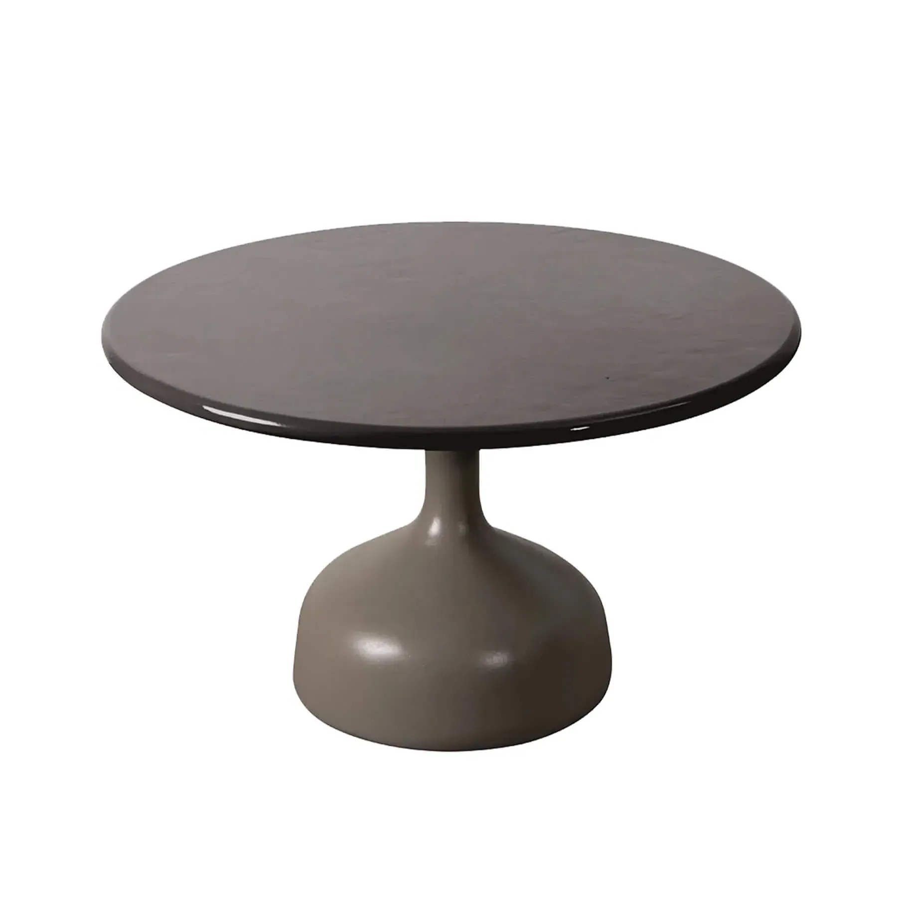 Large Coffee Table with Glazed Top - Black, Lava Stone