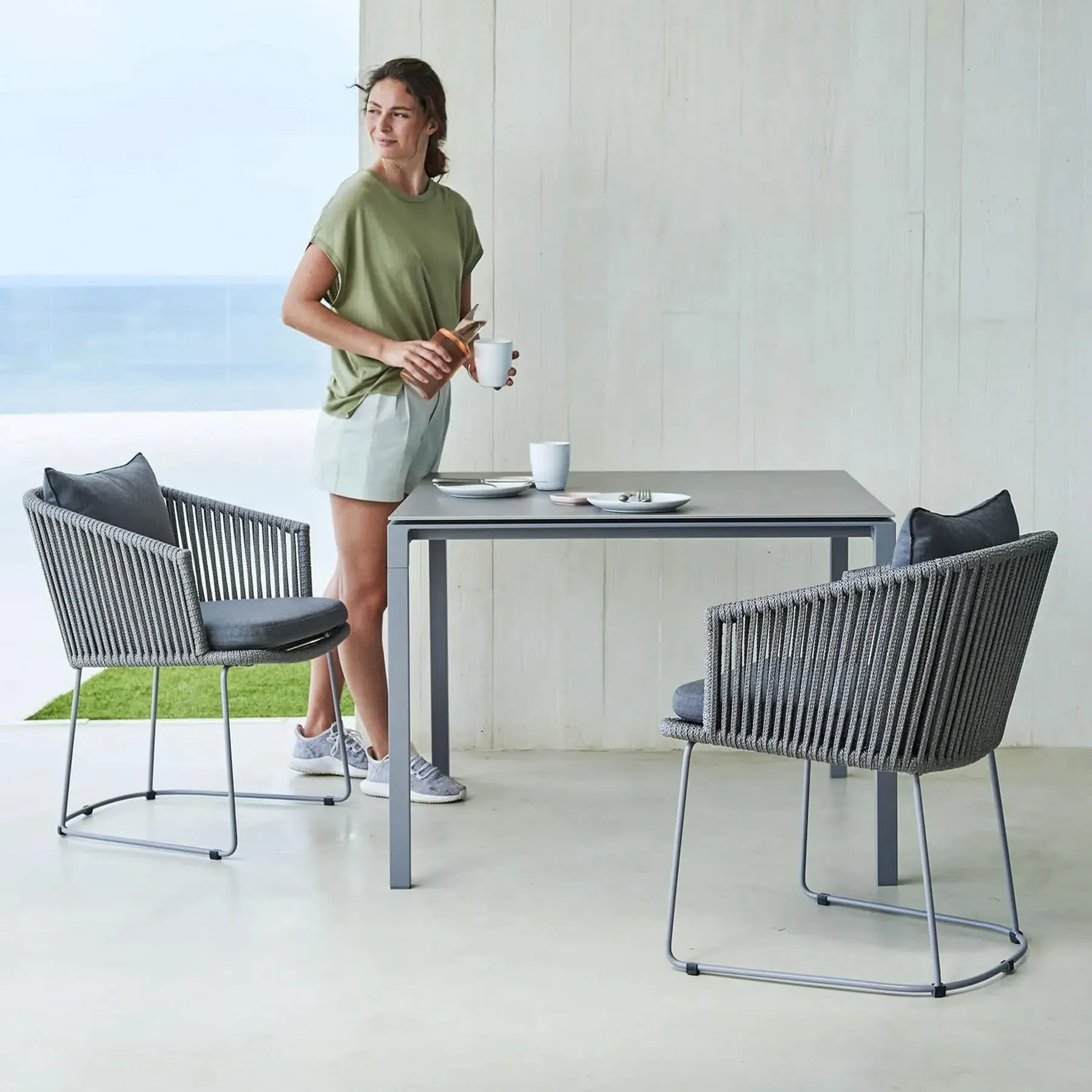 Large Dining Table - Fossil Grey, Ceramic