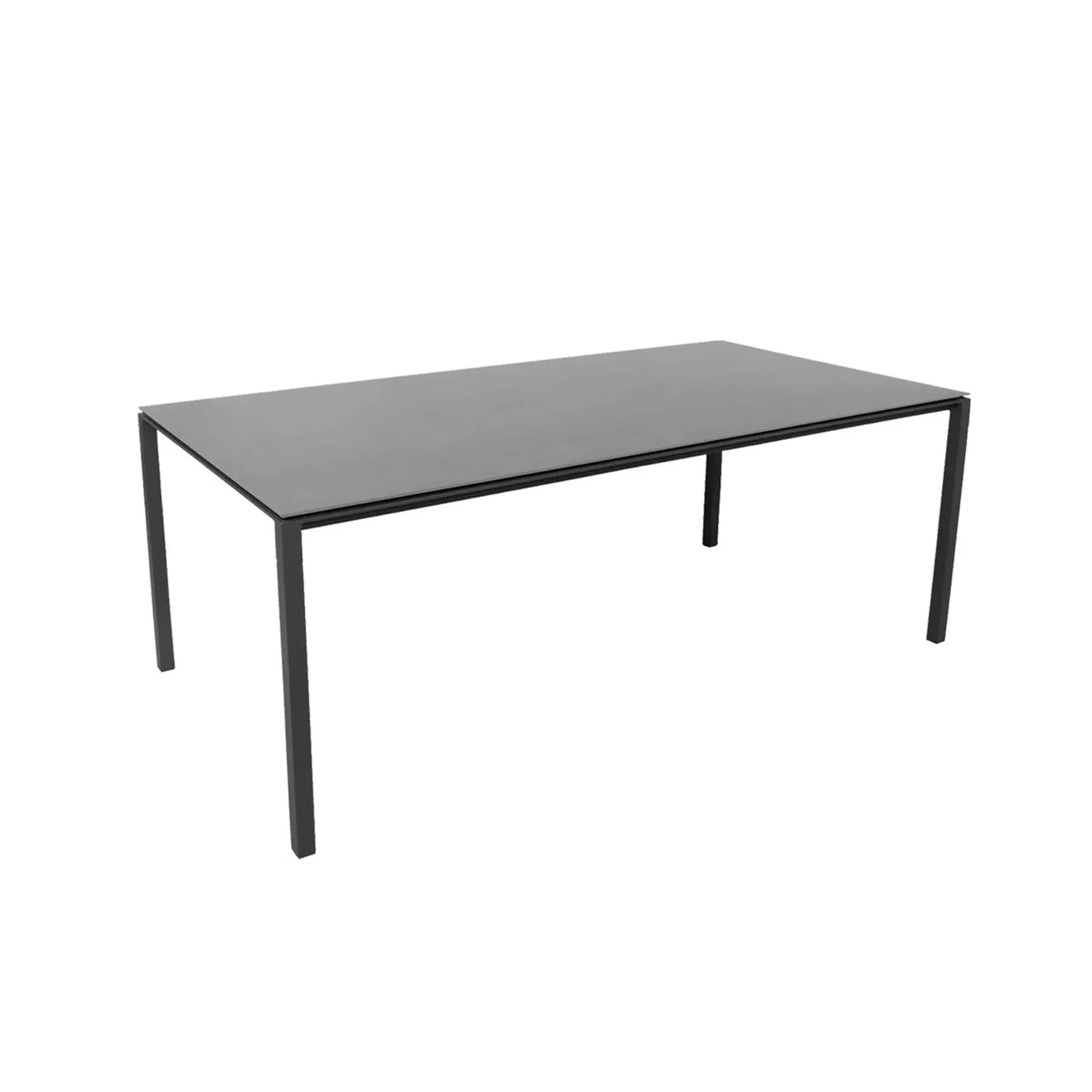 Large Garden Dining Table - Lava Grey, Ceramic