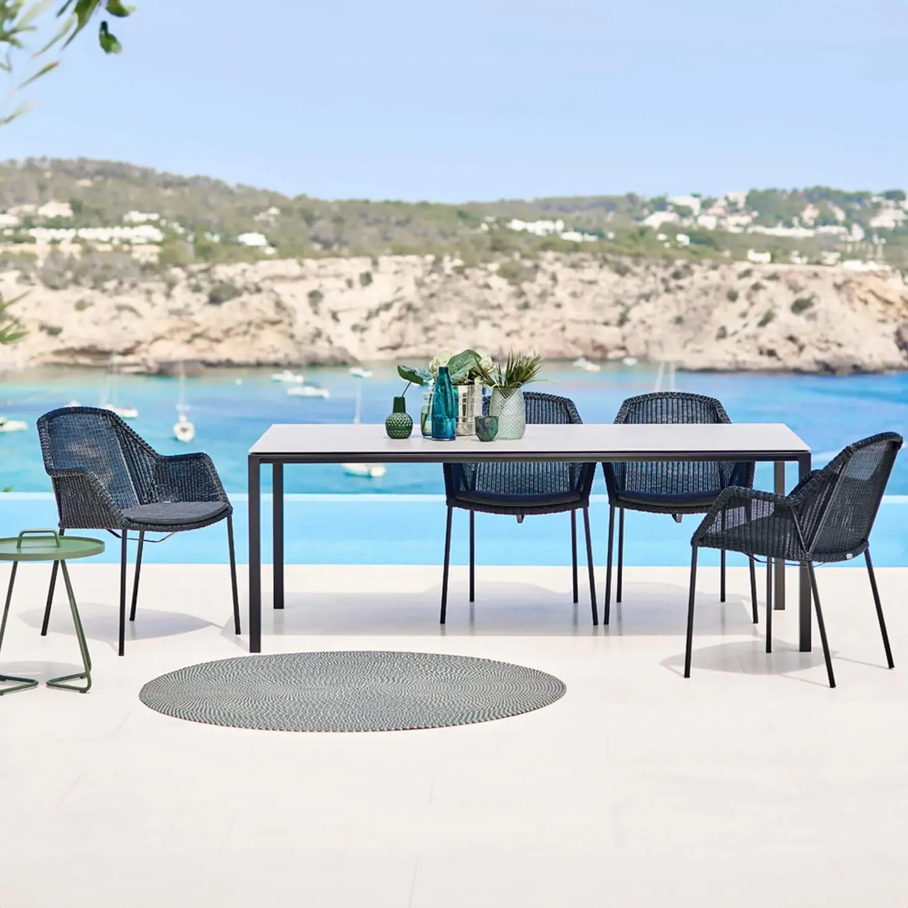 Large Garden Dining Table - Sand, Ceramic