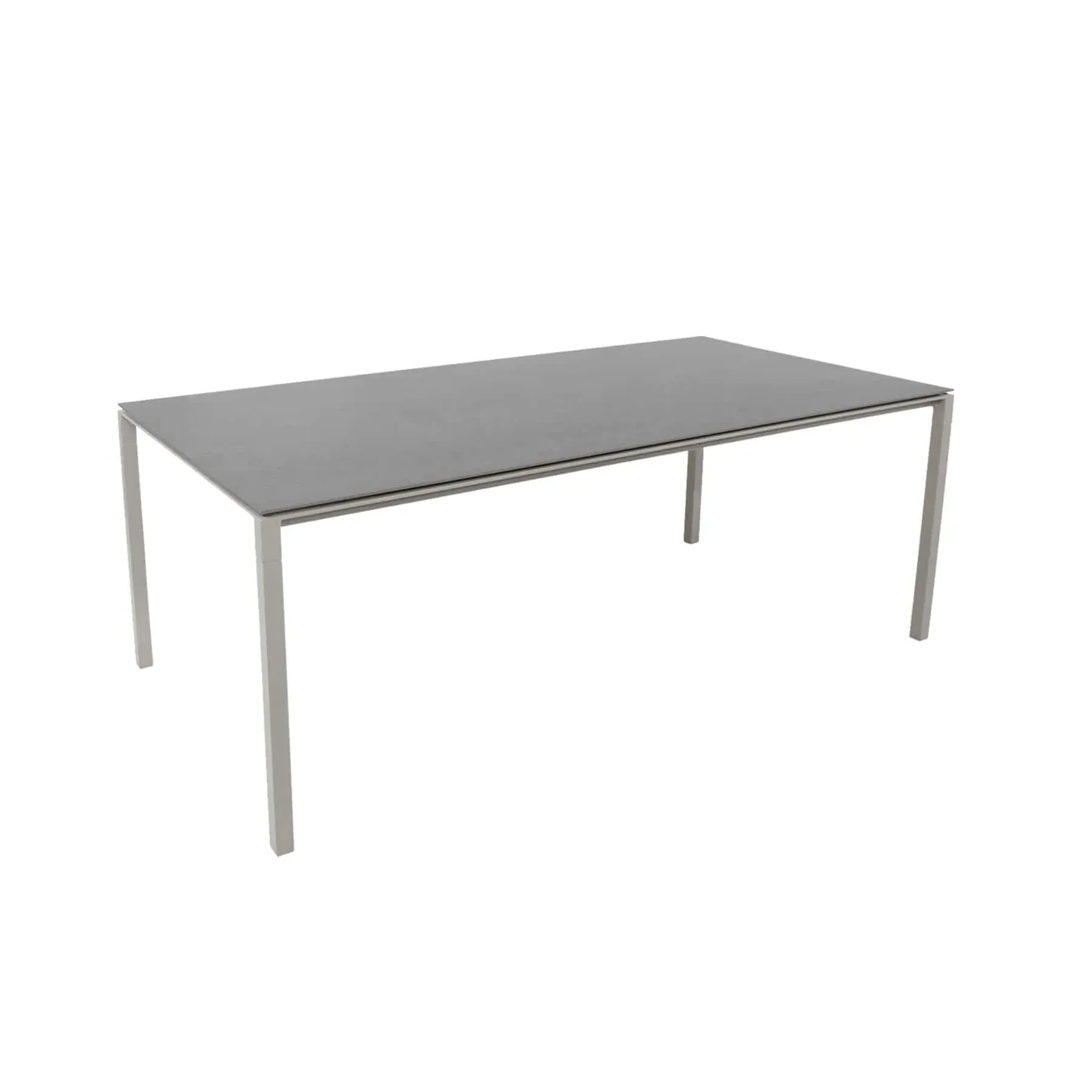 Large Garden Dining Table - Taupe, Ceramic