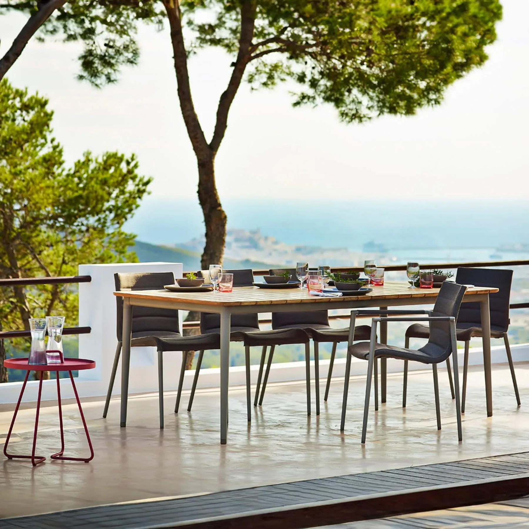 Large Garden Dining Table - Taupe, Teak