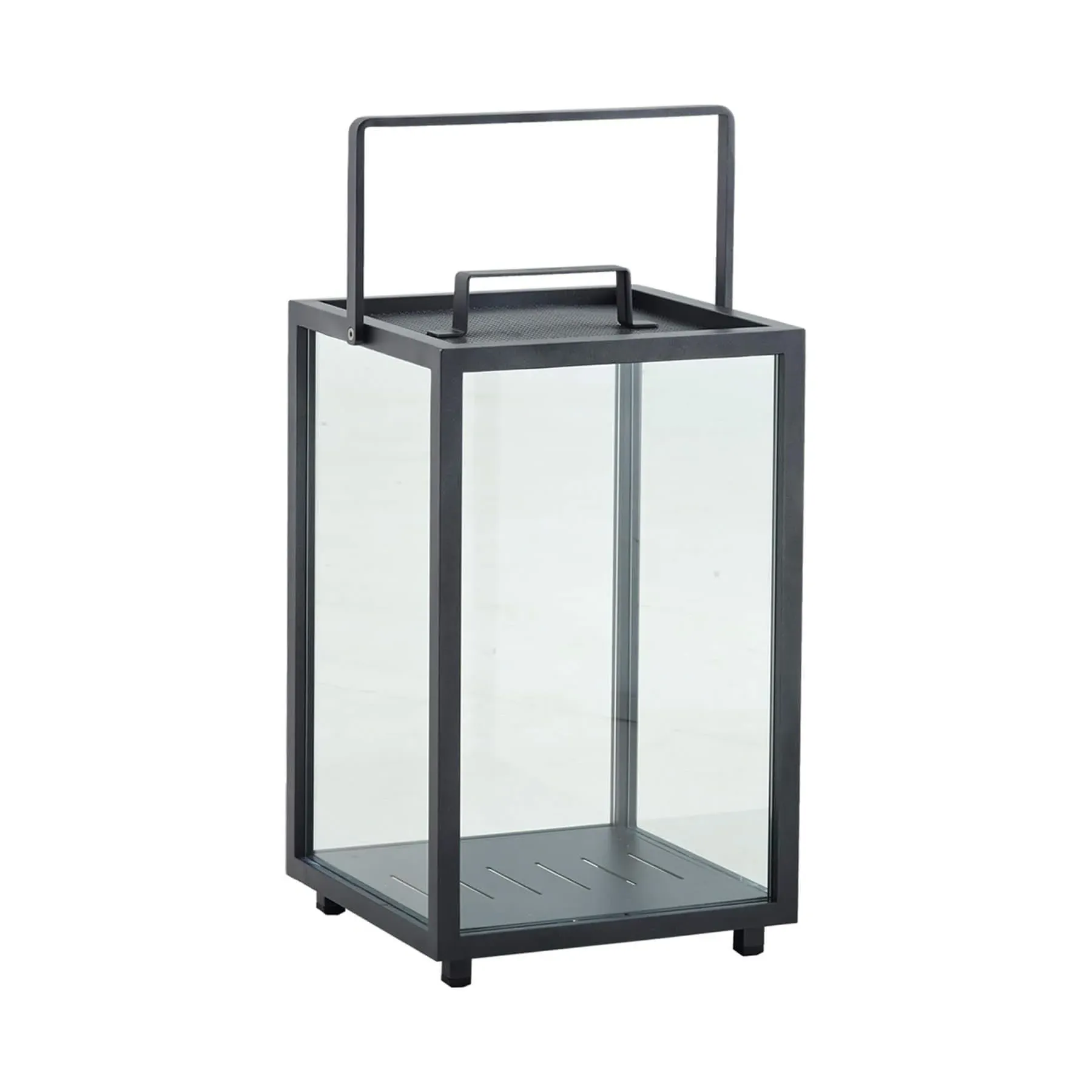 Lighthouse Large Lantern - Lava Grey, Aluminium