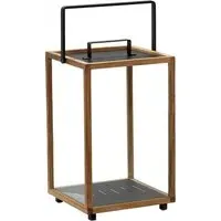 Lighthouse Large Lantern - Teak, Aluminium