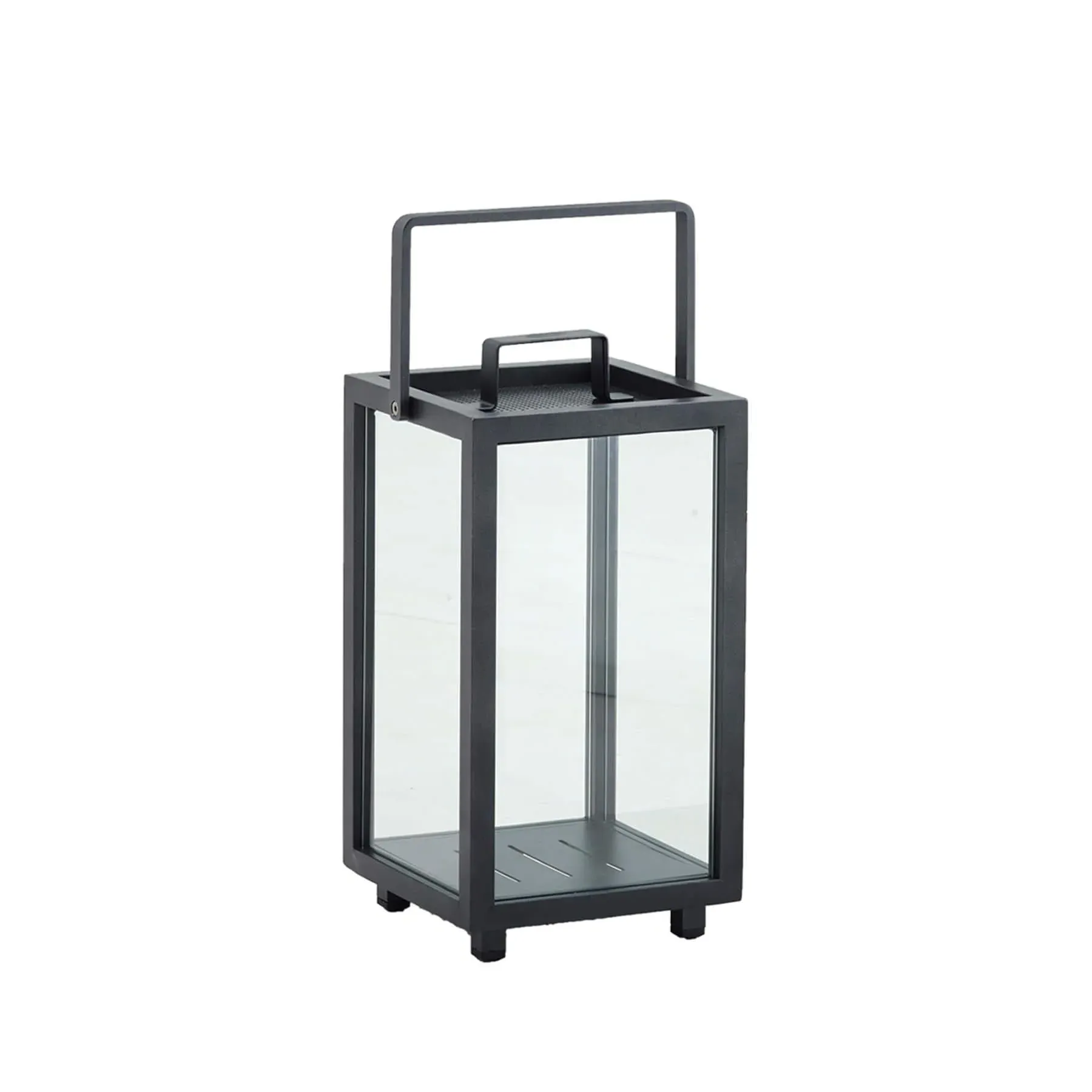 Lighthouse Small Lantern - Lava Grey, Aluminium