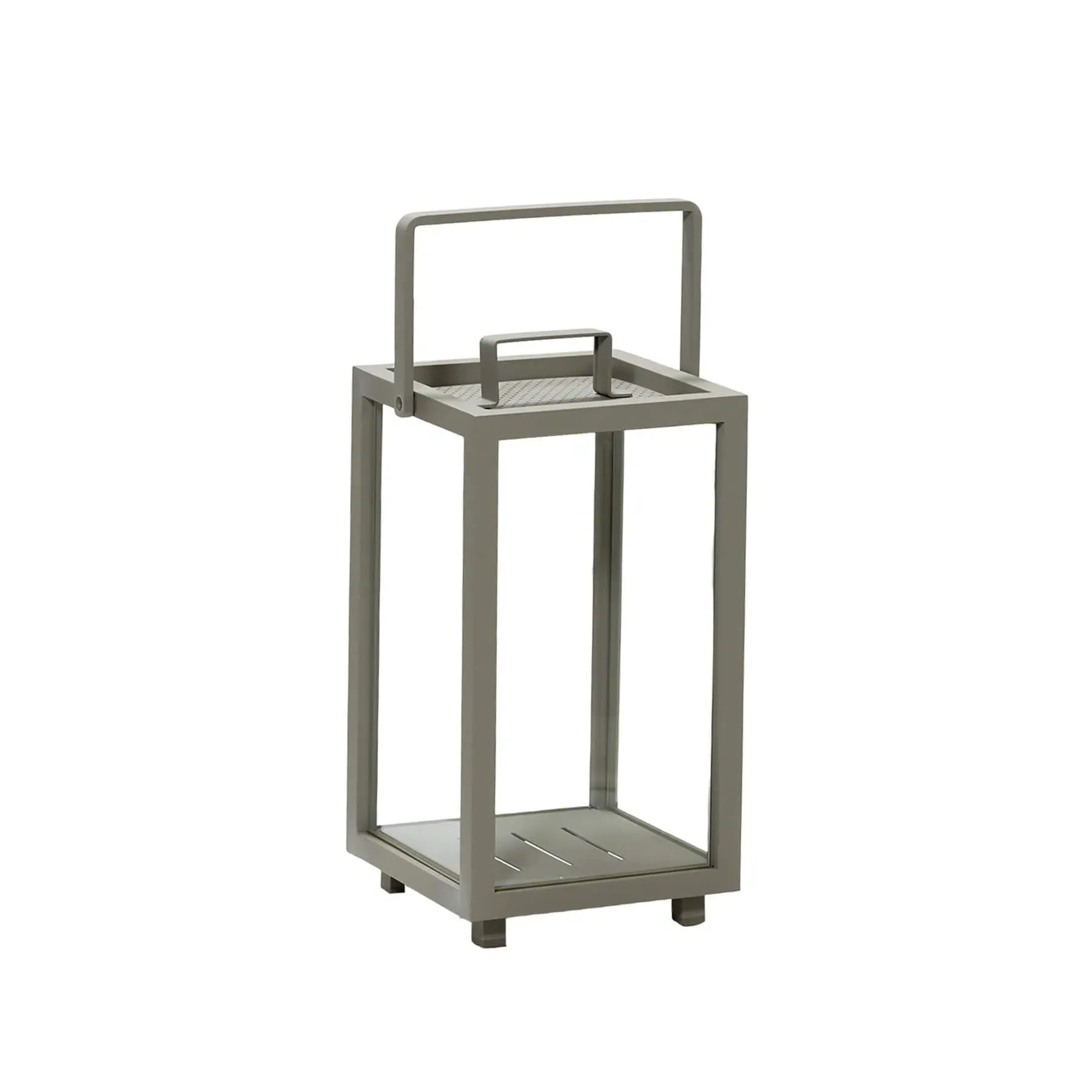 Lighthouse Small Lantern - Taupe, Aluminium