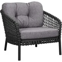 Ocean Lounge Chair - Dark Grey, Aluminium