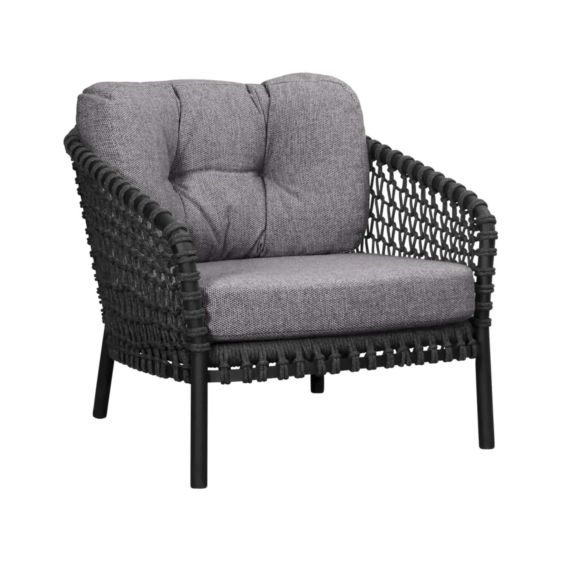 Ocean Lounge Chair - Dark Grey, Aluminium