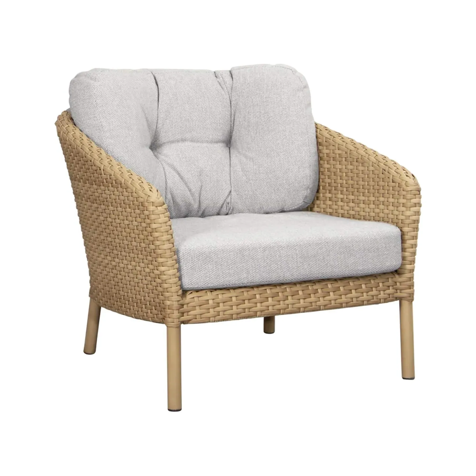 Ocean Lounge Chair with Cushion - Brown, Aluminium image