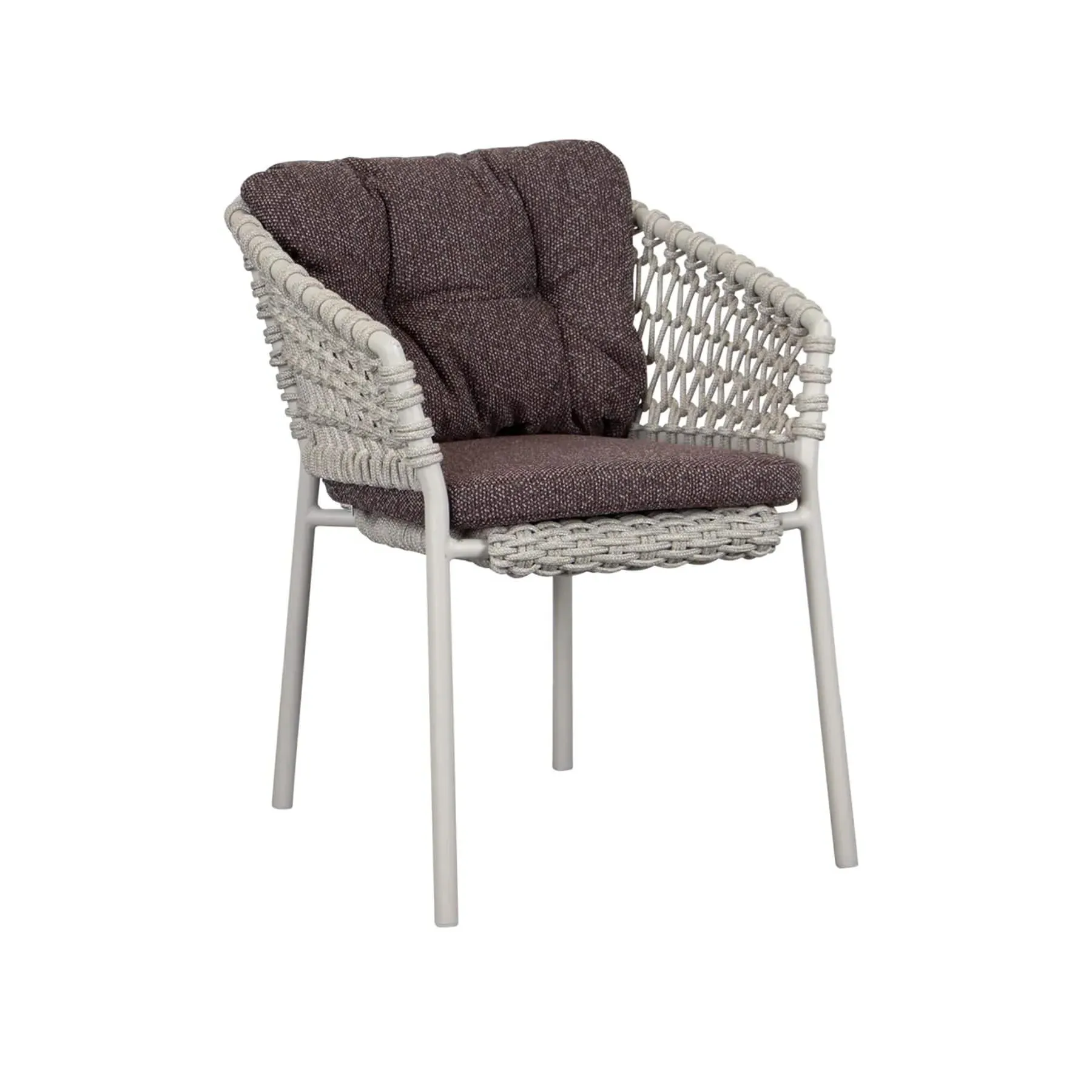 Outdoor Chair with Cushion - Bordeaux, Aluminium