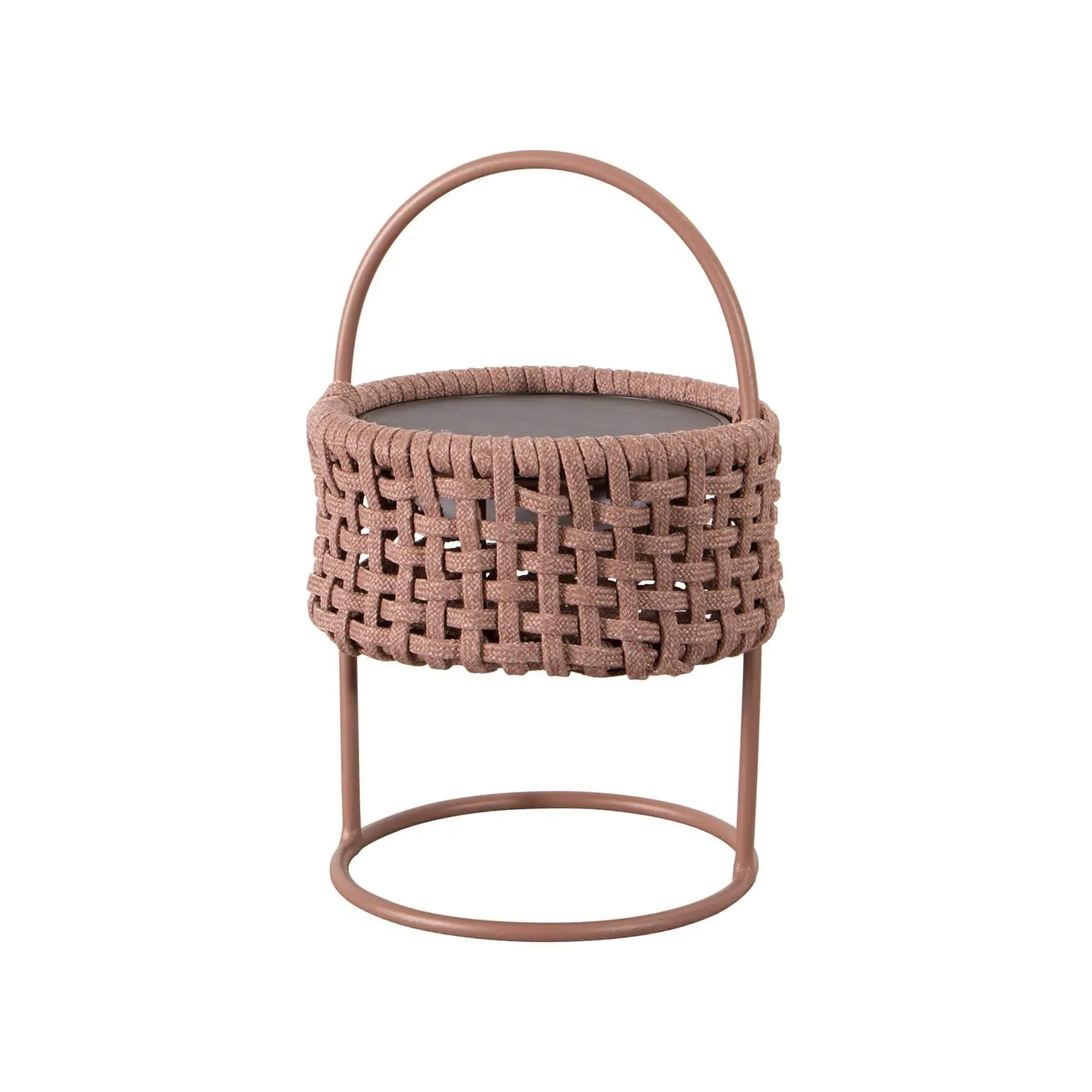 Portable Garden Lamp with Handle - Dark Grey, Rope