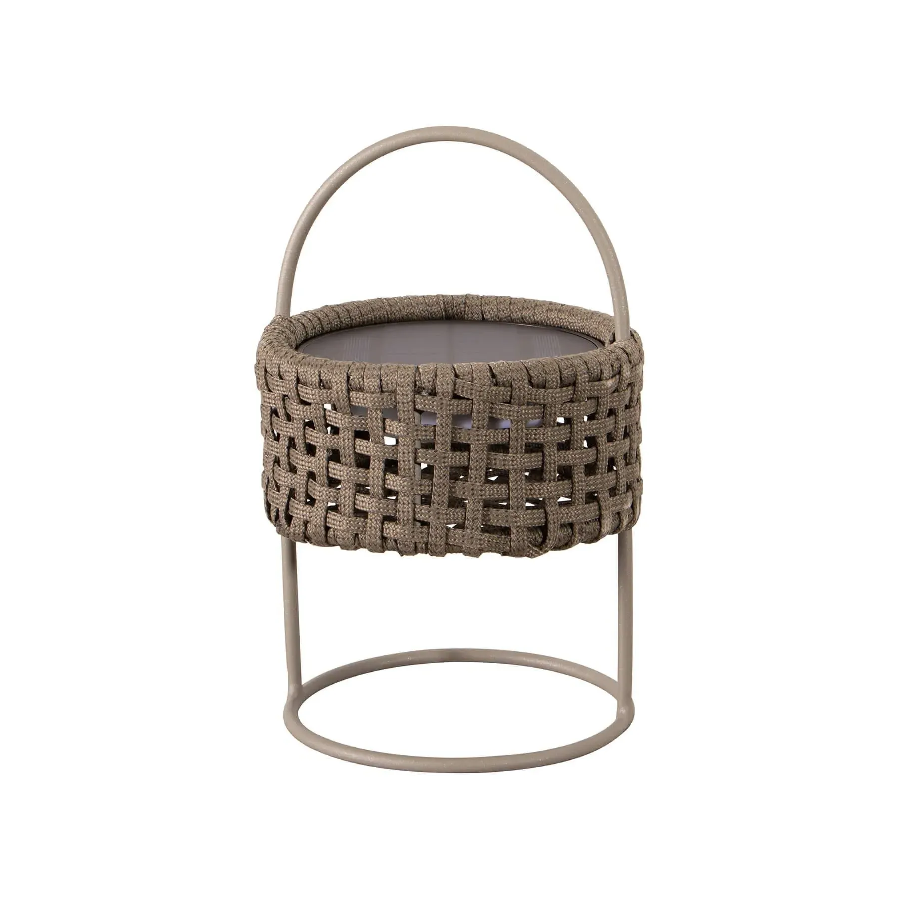 Portable Garden Lamp with Handle - Dark Grey, Rope