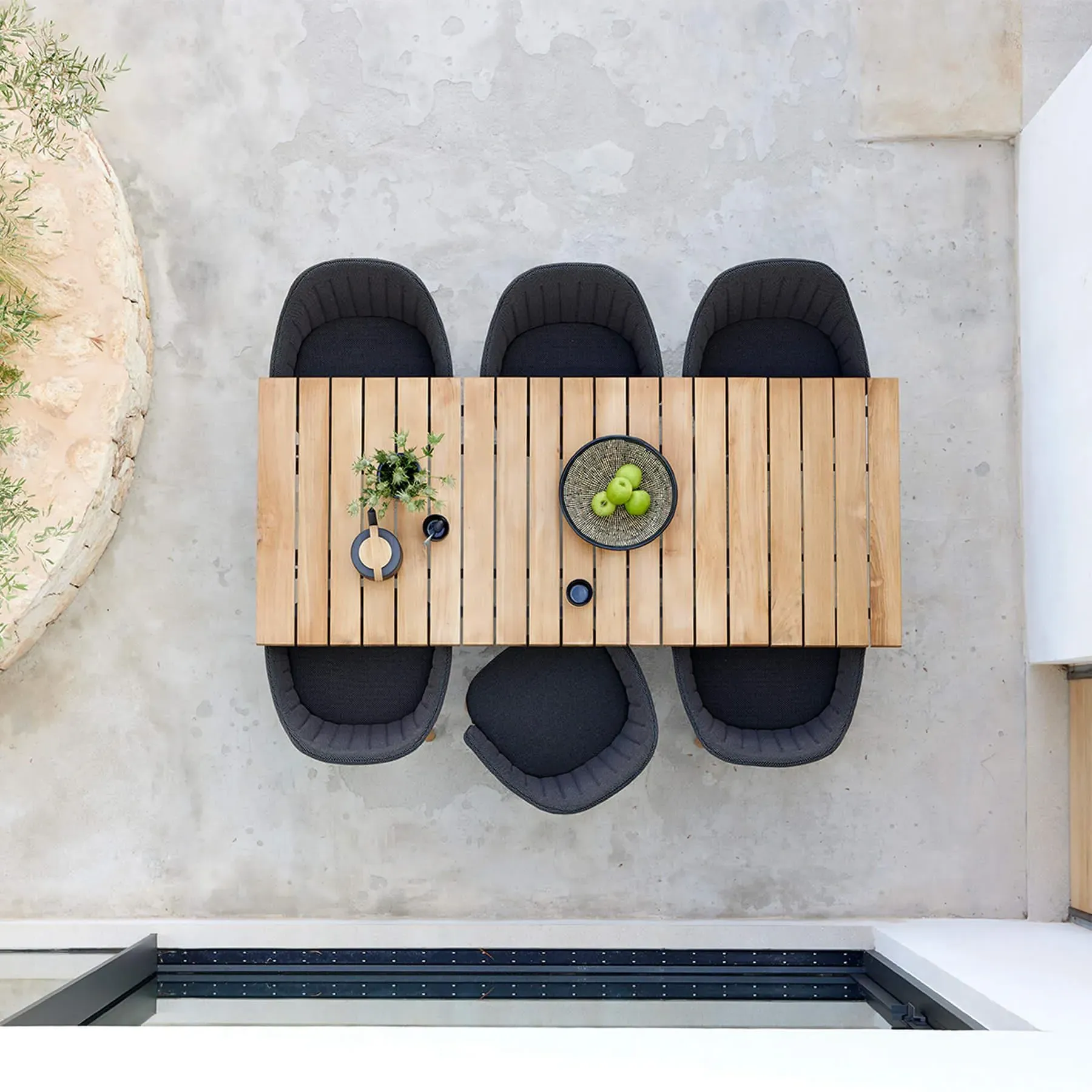 Rectangular Dining Table - Grey, Laminate