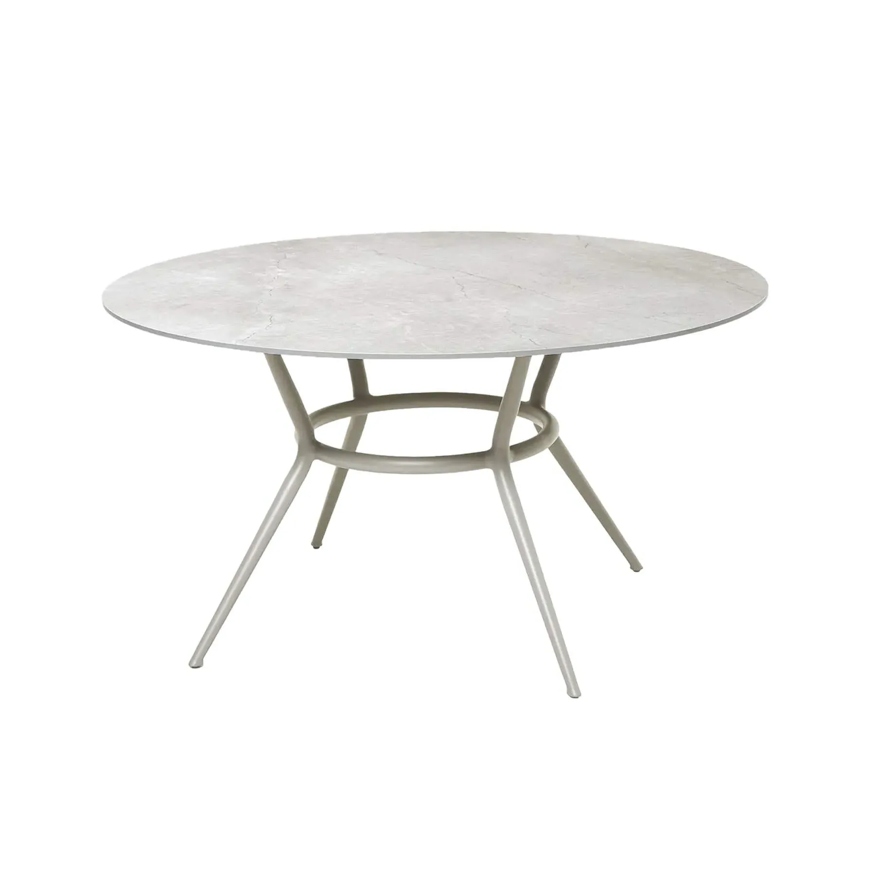 Round Dining Table - Taupe, Ceramic
