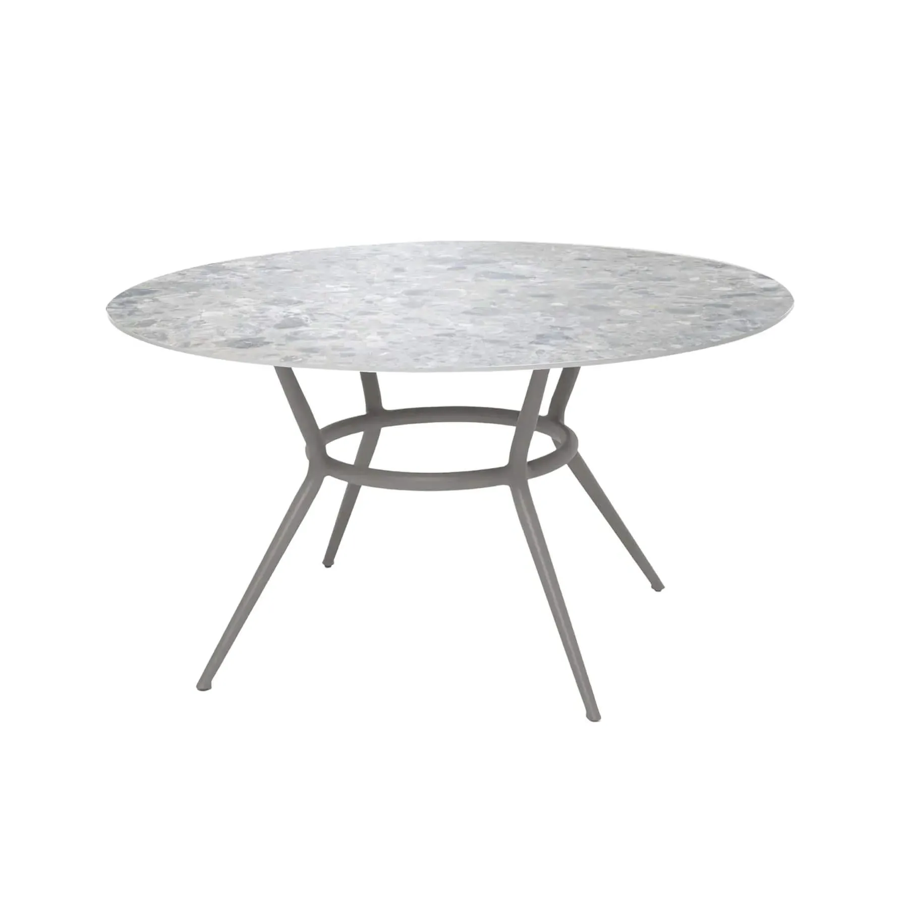 Round Dining Table - Taupe, Ceramic