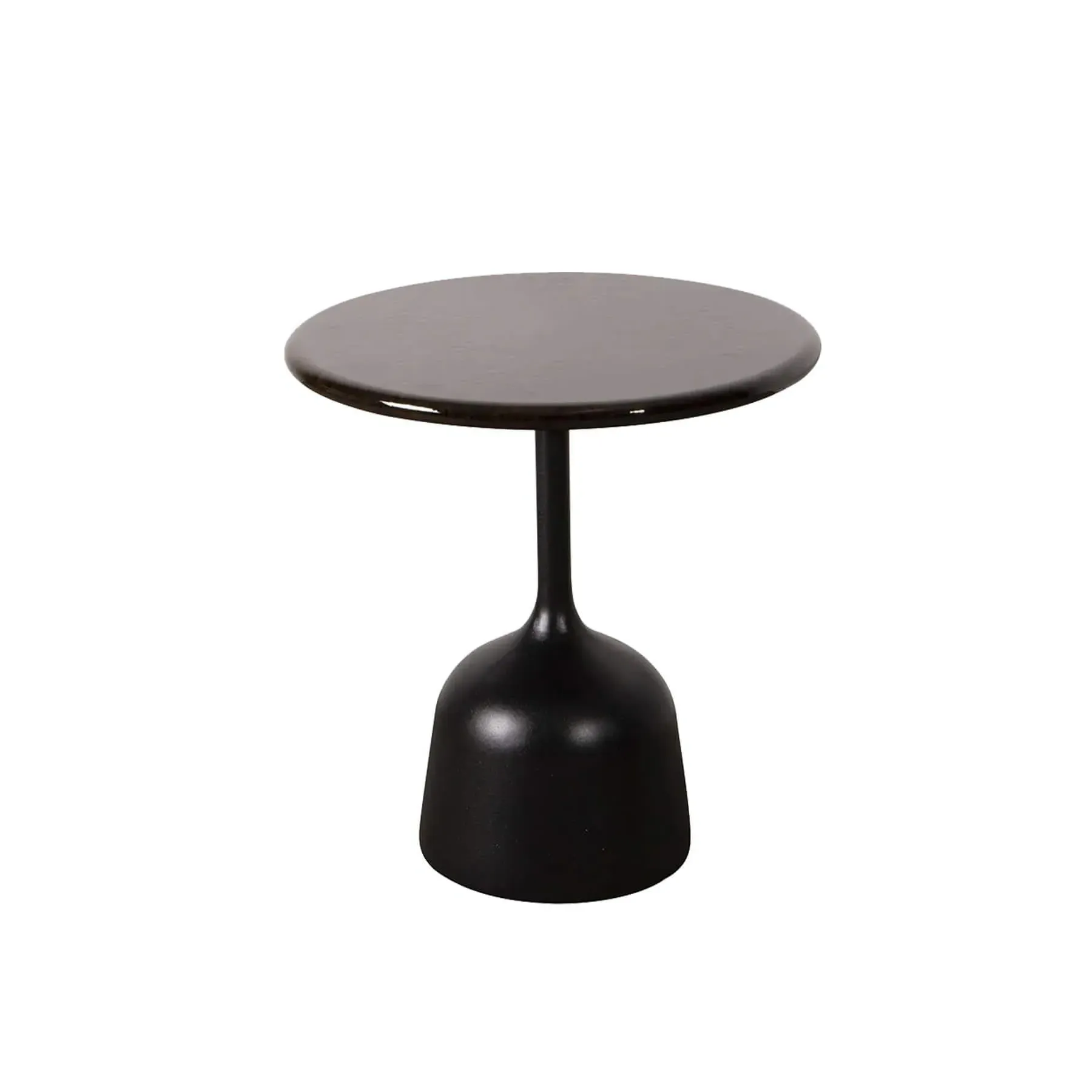 Small Coffee Table with Glazed Top - Black, Lava Stone image