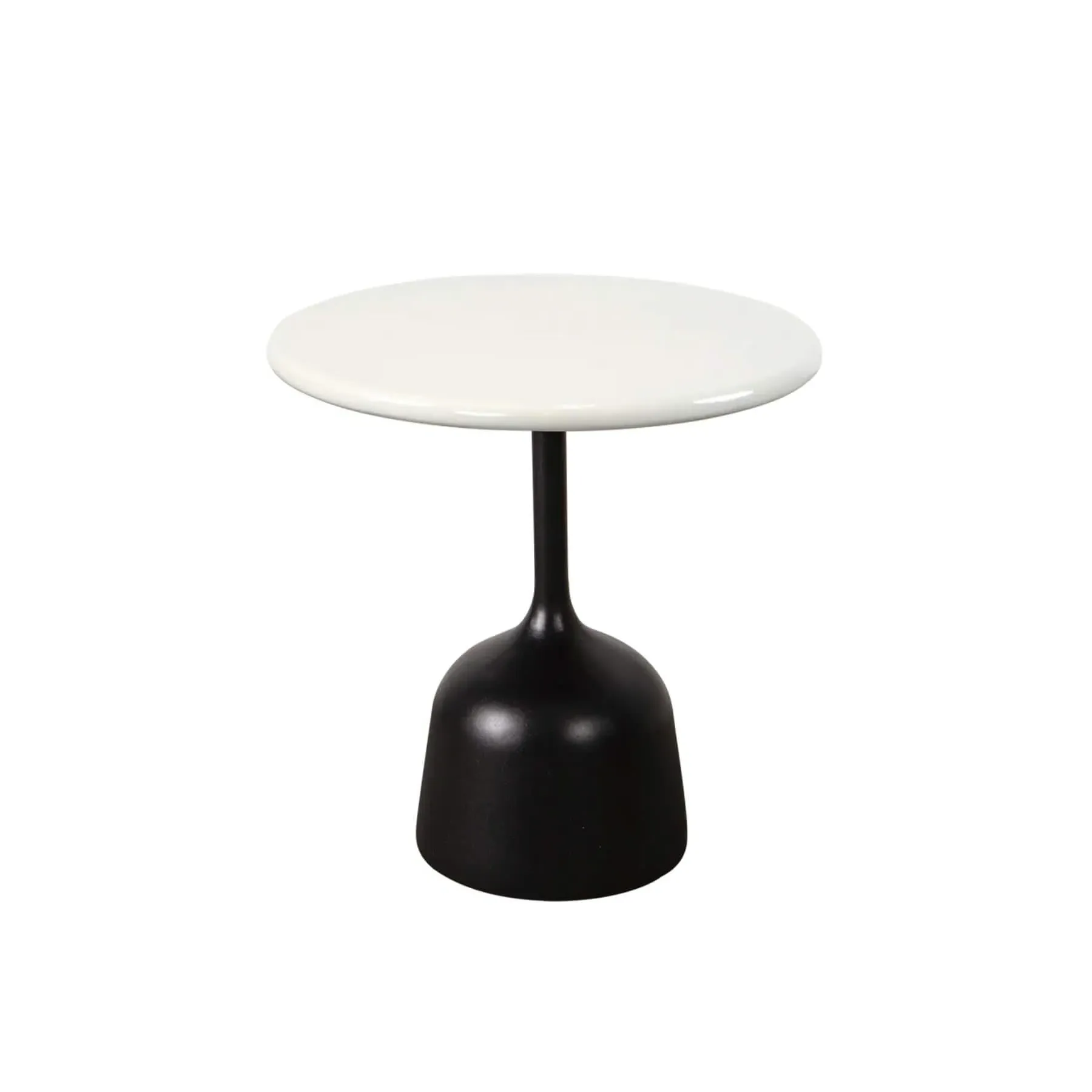 Small Coffee Table with Glazed Top - Sand, Lava Stone