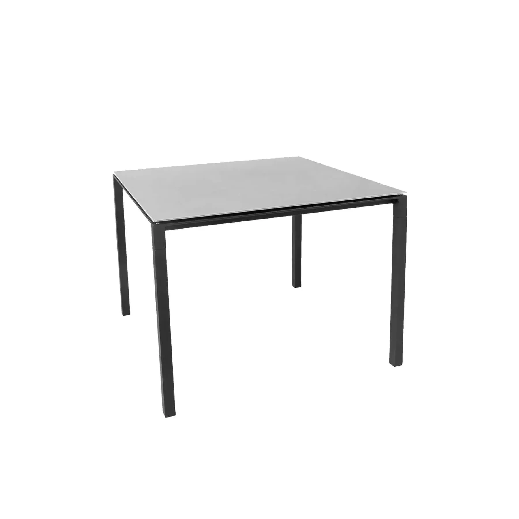 Small Square Dining Table - Grey, Ceramic