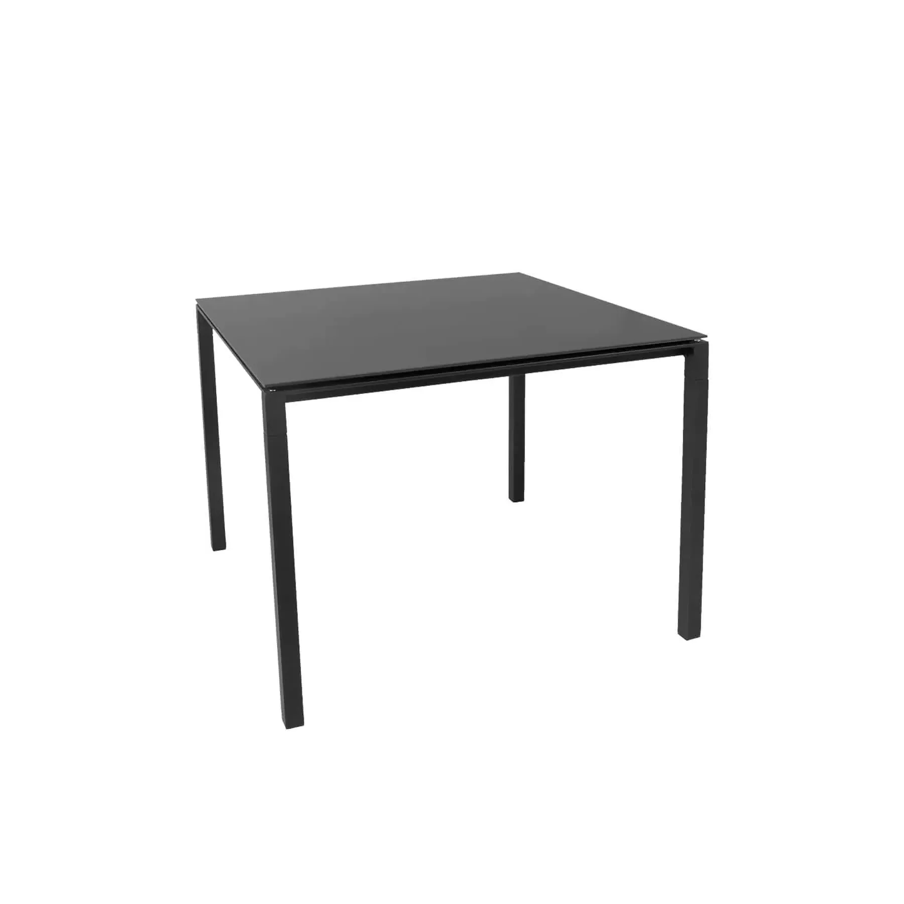 Small Square Dining Table - Grey, Ceramic