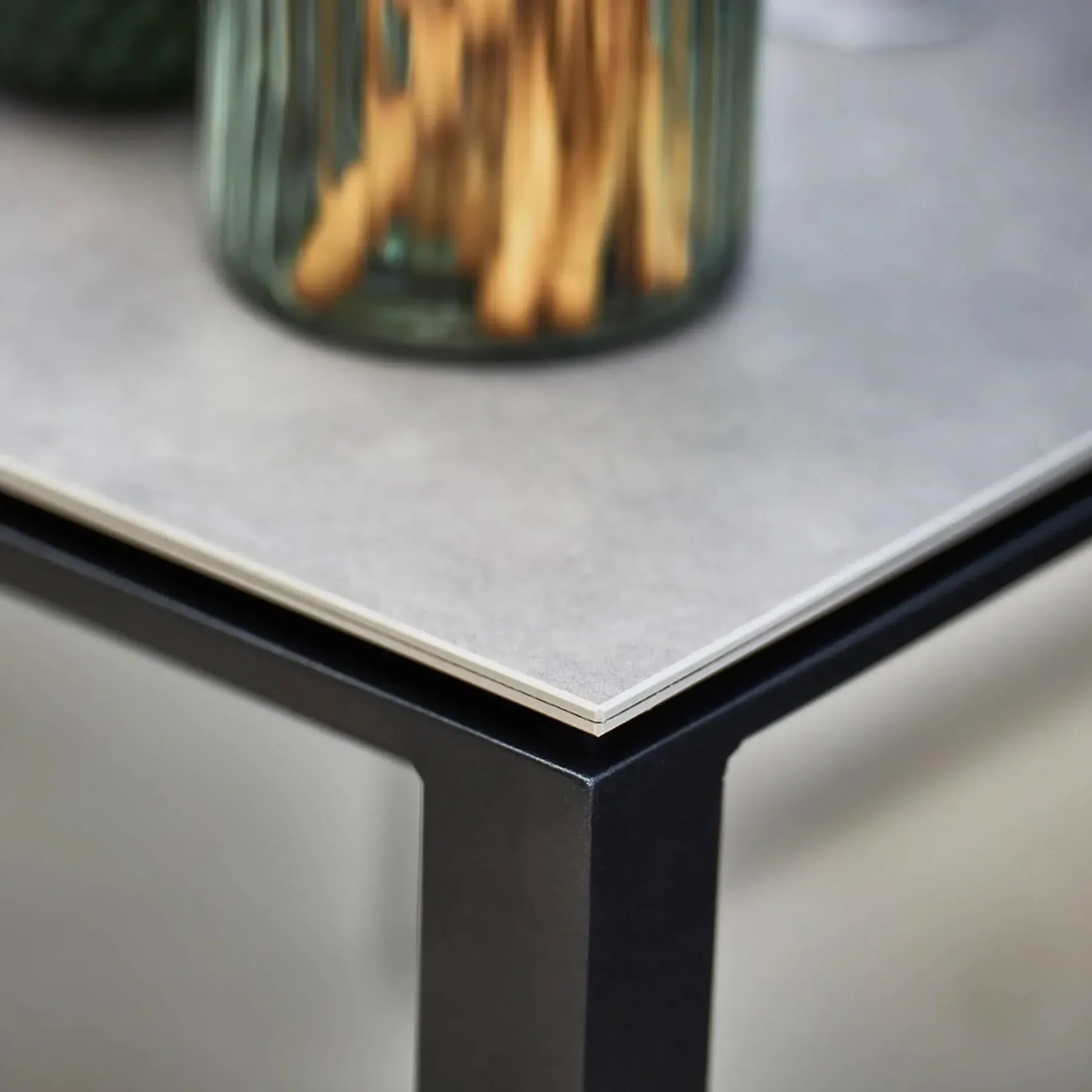 Small Square Dining Table - Sand, Ceramic