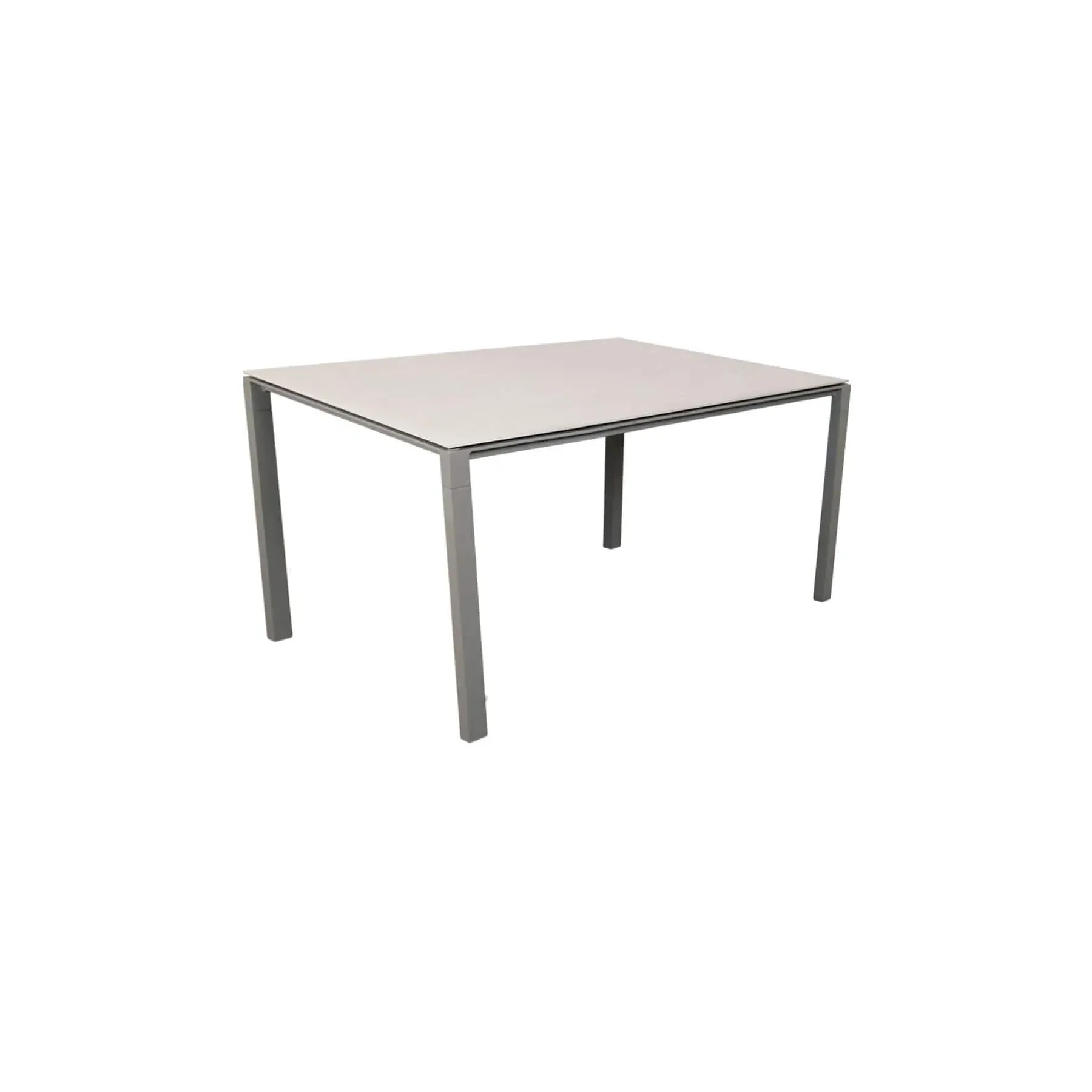 Small Square Dining Table - Taupe, Ceramic