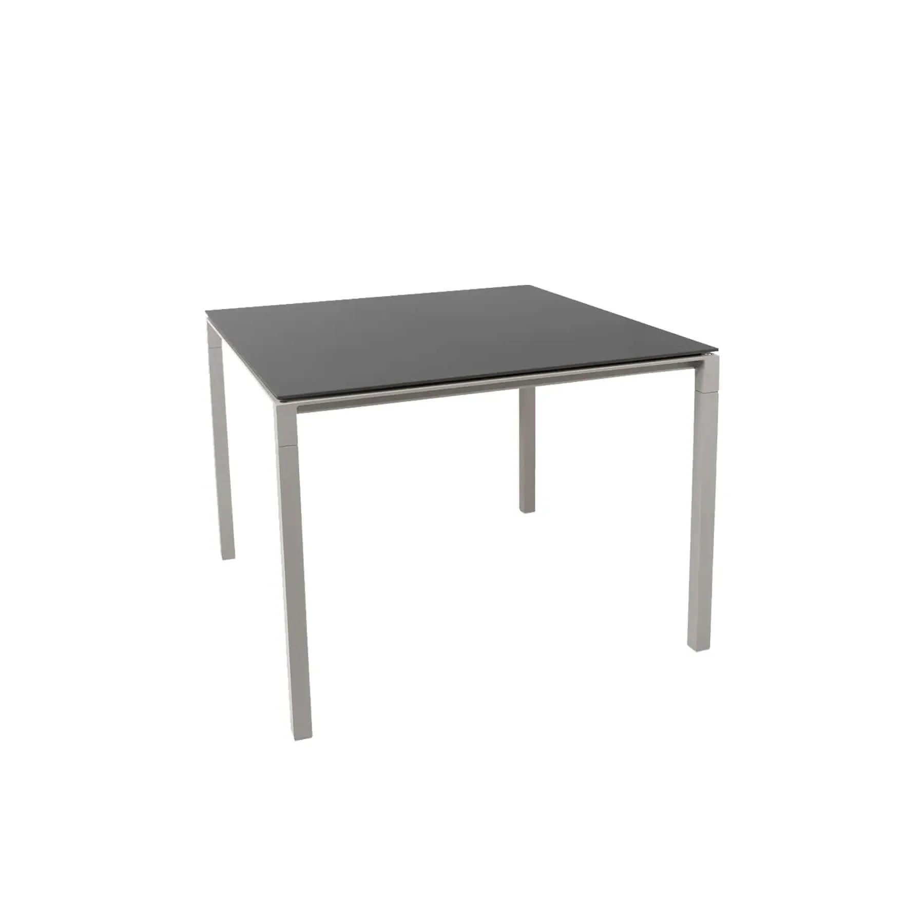 Small Square Dining Table - Taupe, Ceramic