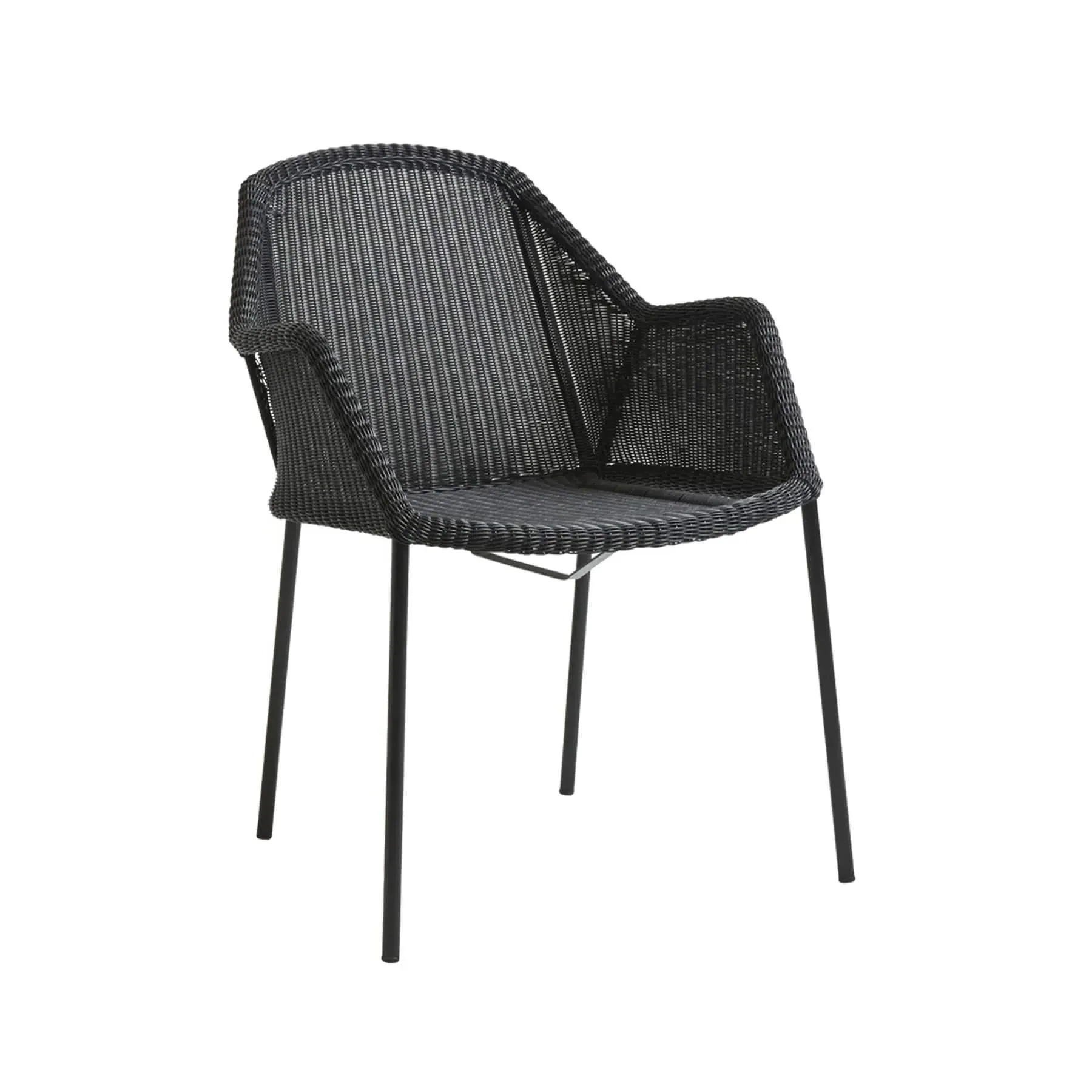 Stackable Garden Chair - Black, Aluminium image