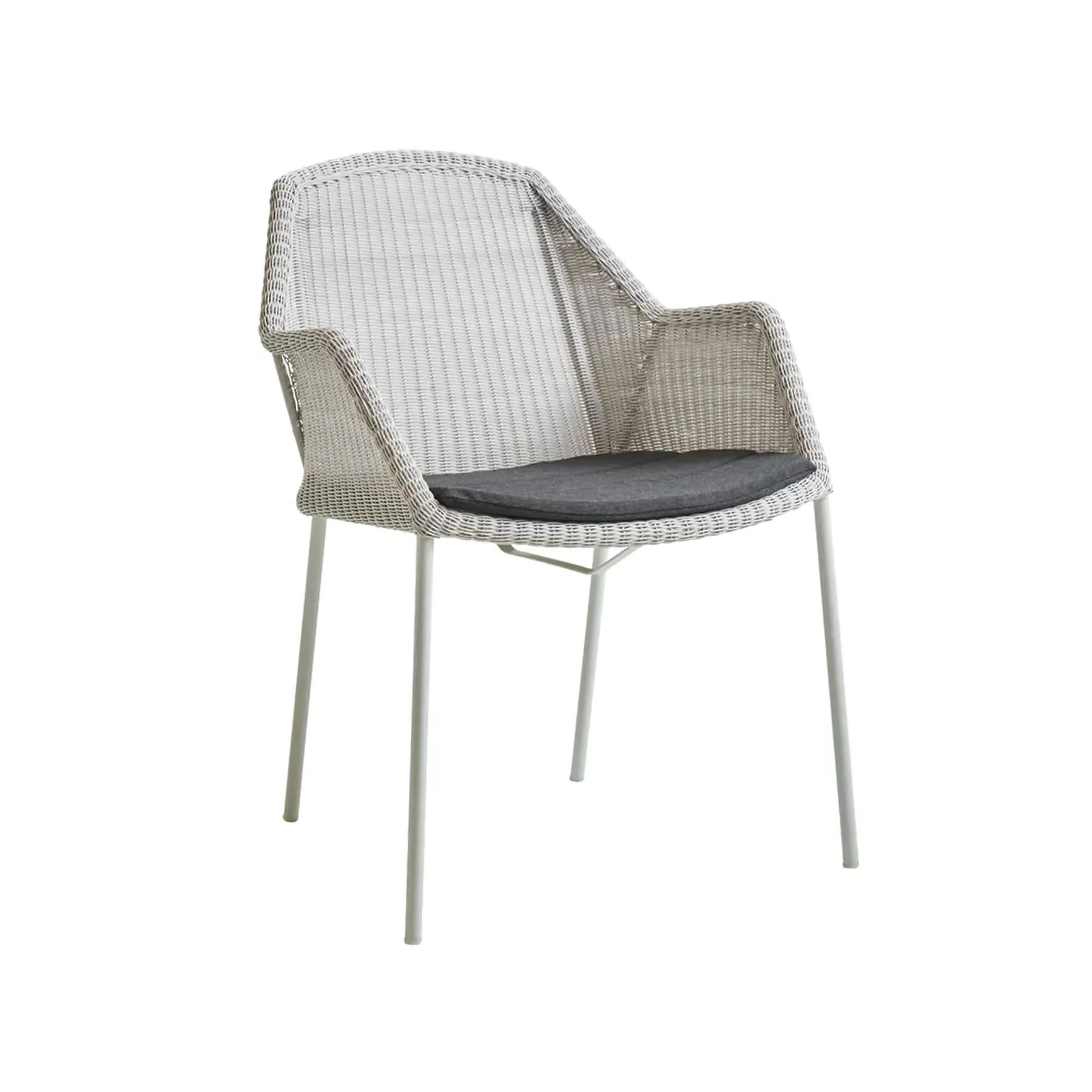 Stackable Garden Chair - White, Aluminium