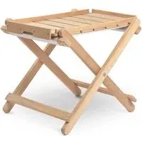 BM5768 Garden Footstool with Tray - Teak