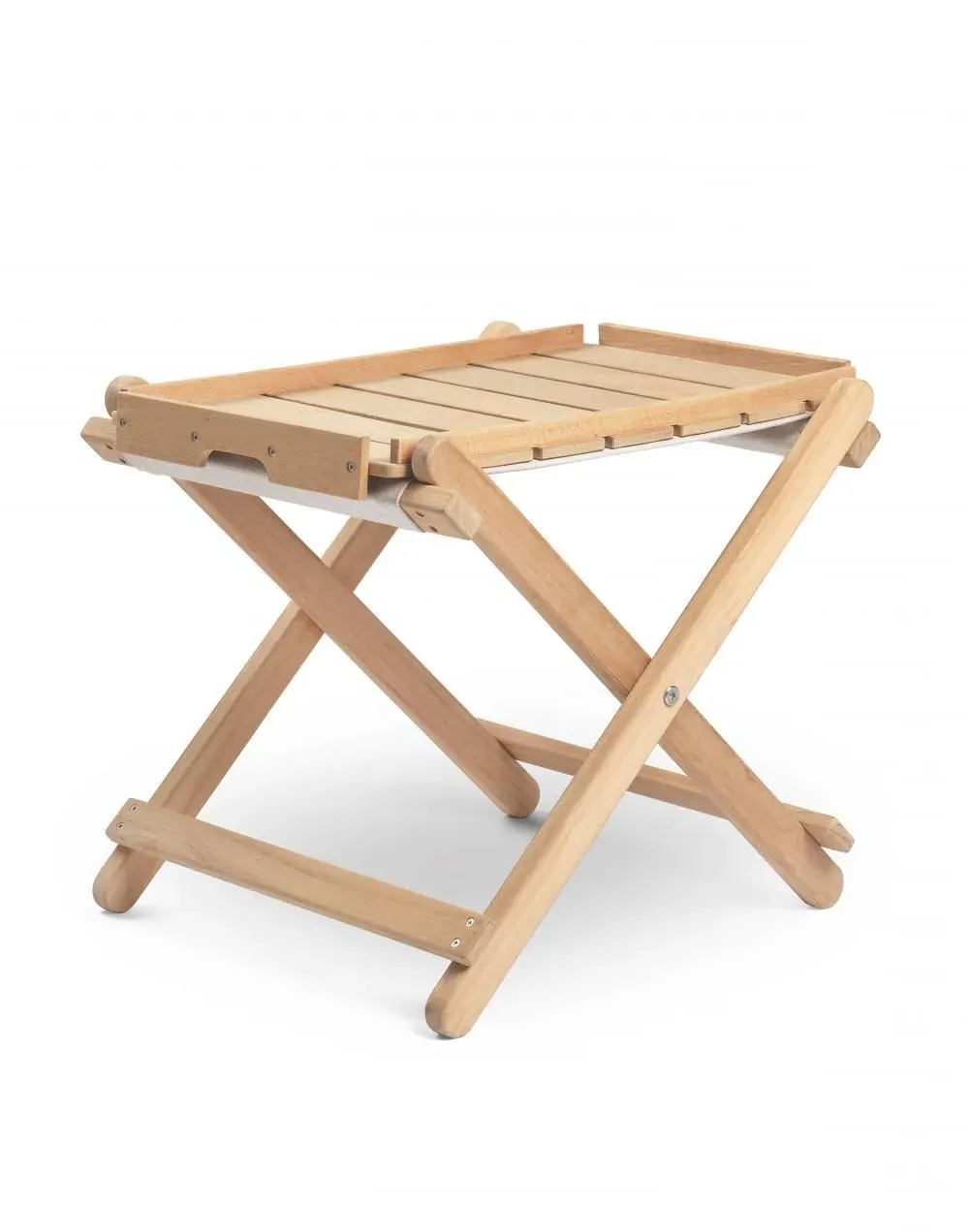 BM5768 Garden Footstool with Tray - Teak