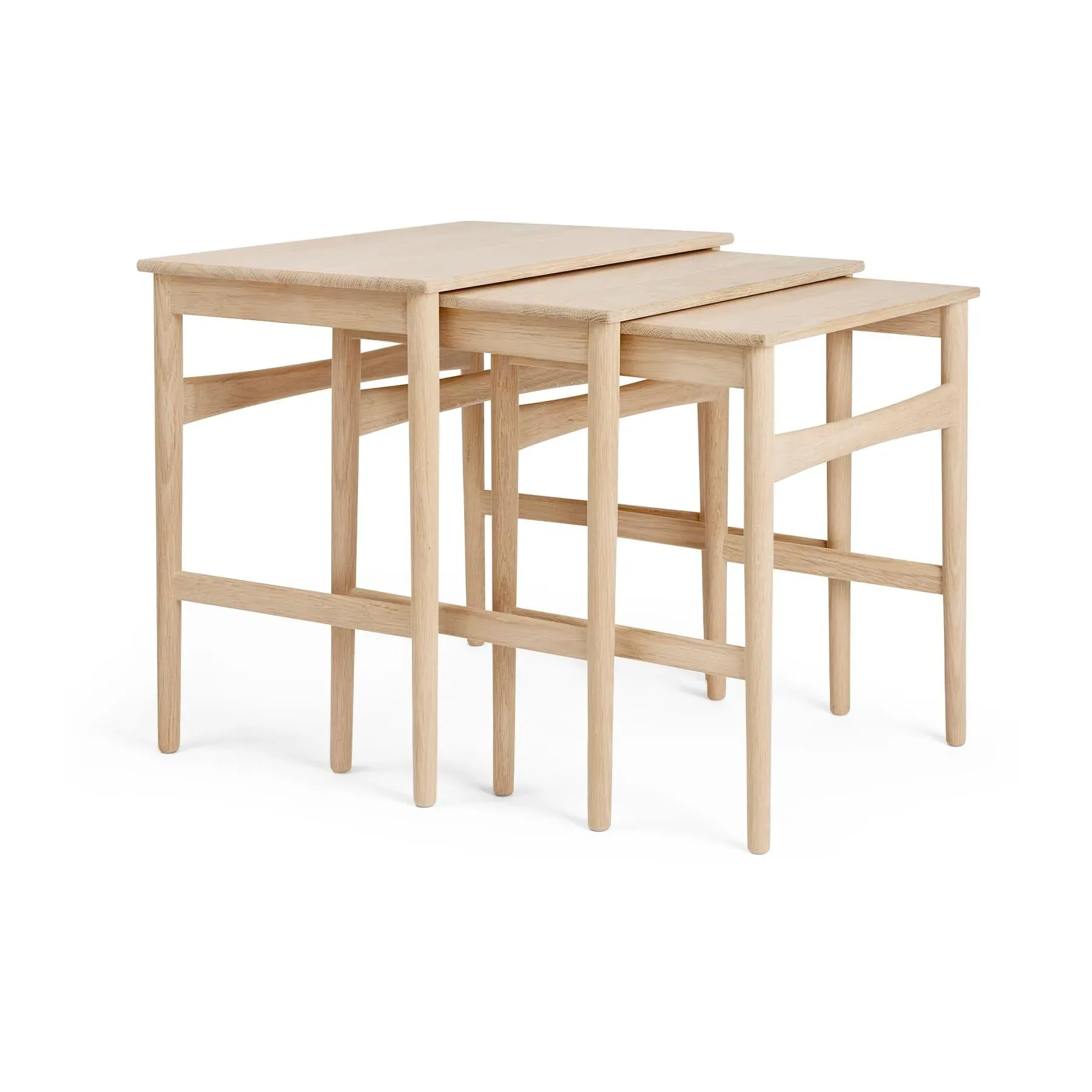 CH004 Nesting Tables - White Oiled Oak