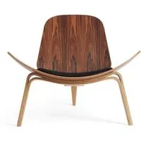 CH07 Anniversary Edition Shell Chair - Black, Leather