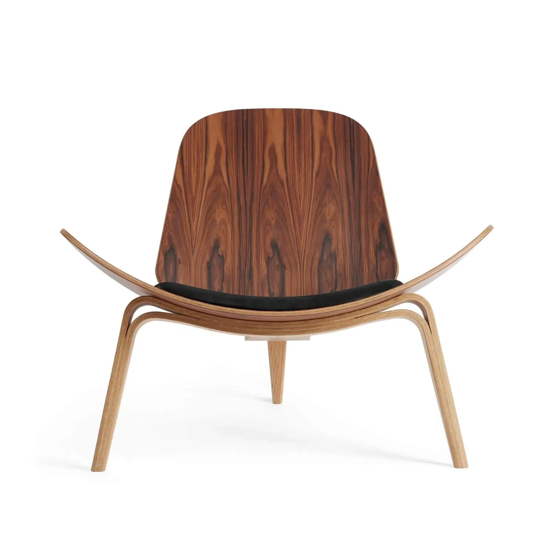 CH07 Anniversary Edition Shell Chair - Black, Leather
