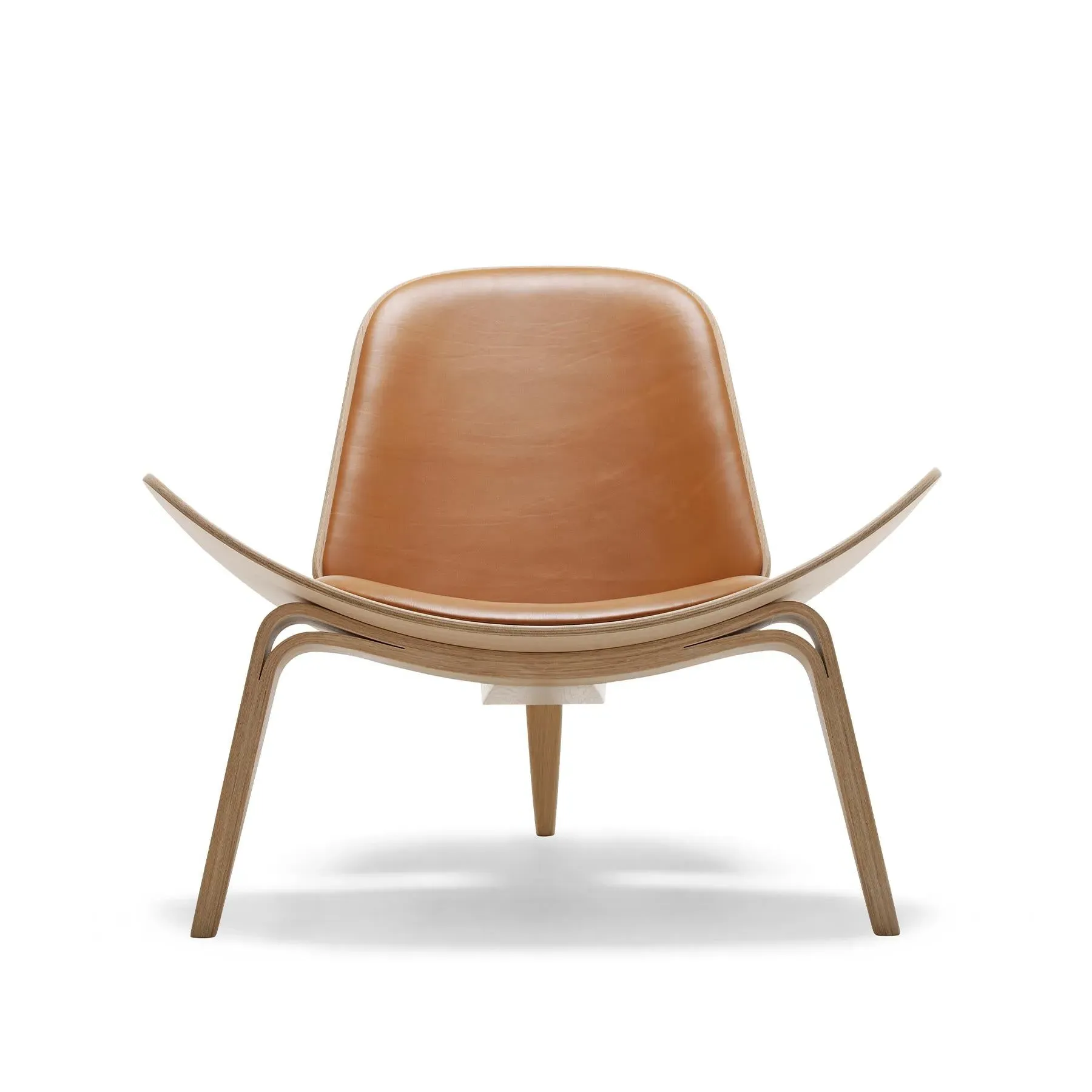 CH07 Shell Chair - Divina 181, White Oiled Oak