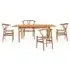 CH24 & CH327 4-Seater Dining Set - Teak