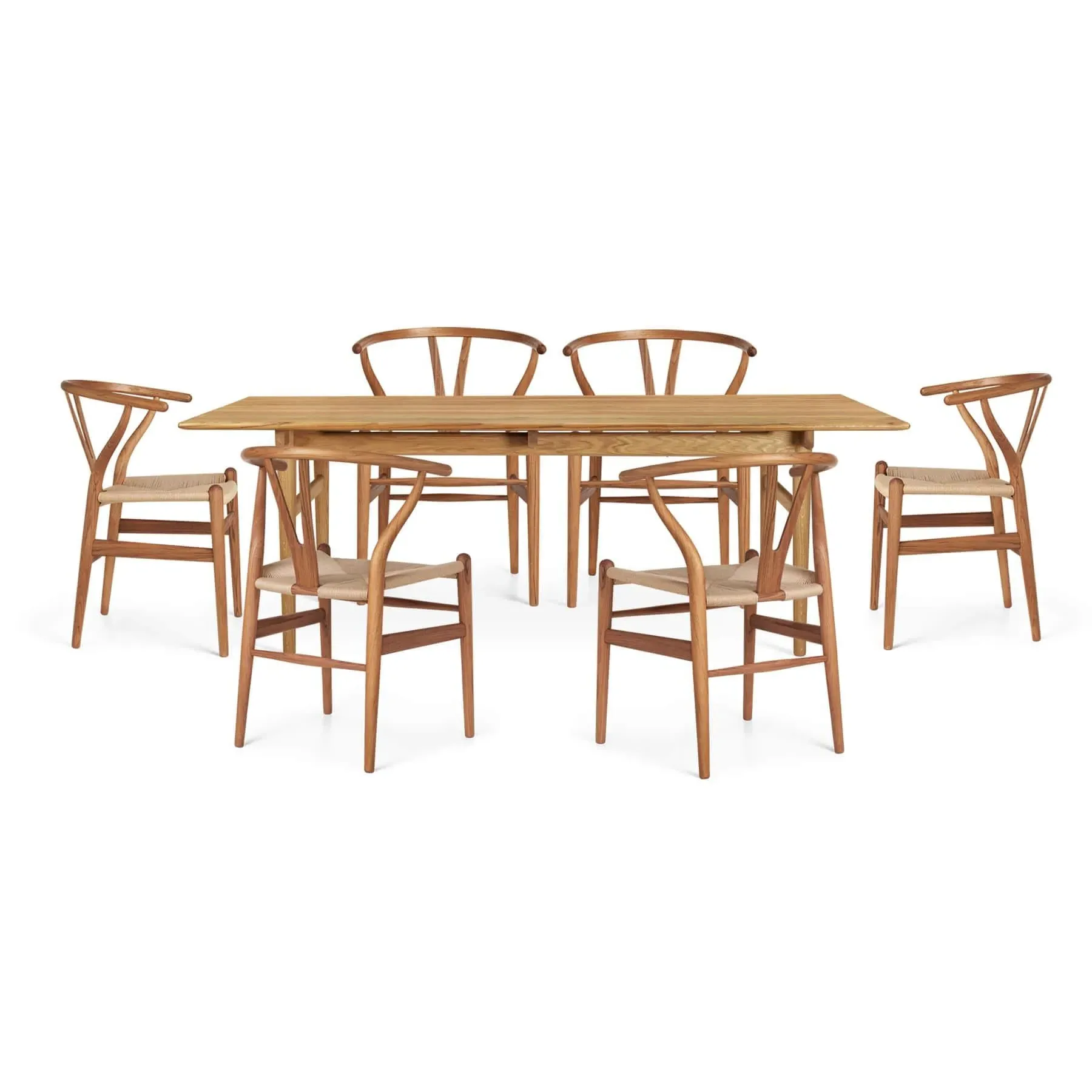CH24 & CH327 6-Seater Dining Set - Teak