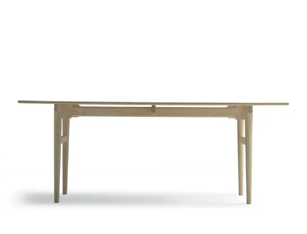 CH327 Large Rectangular Dining Table - Oak, White Oil