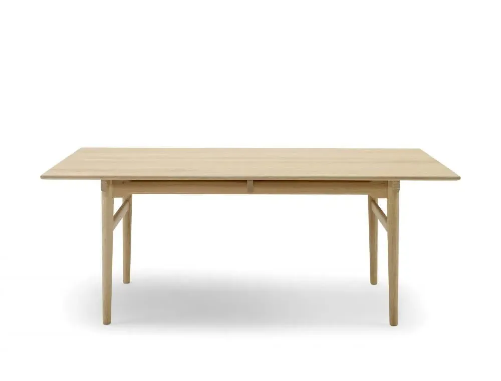 CH327 Large Rectangular Dining Table - Walnut, Oil