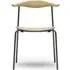 CH88T Dining Chair - Oak, Stainless Steel