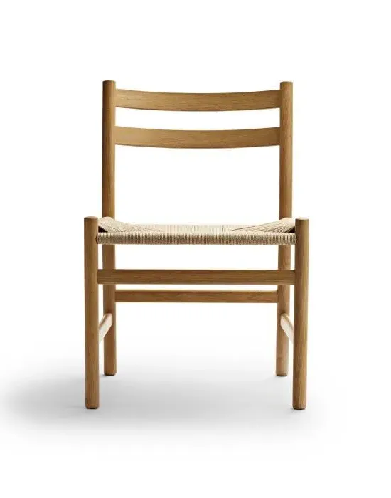 Dining Chair with Cord Seat - Black, Oak