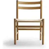 Dining Chair with Cord Seat - White, Oak