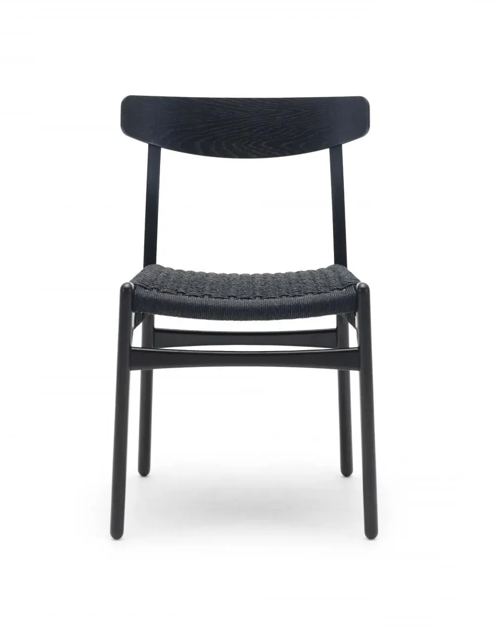 Dining Chair with Paper Cord Seat - Black, Oak