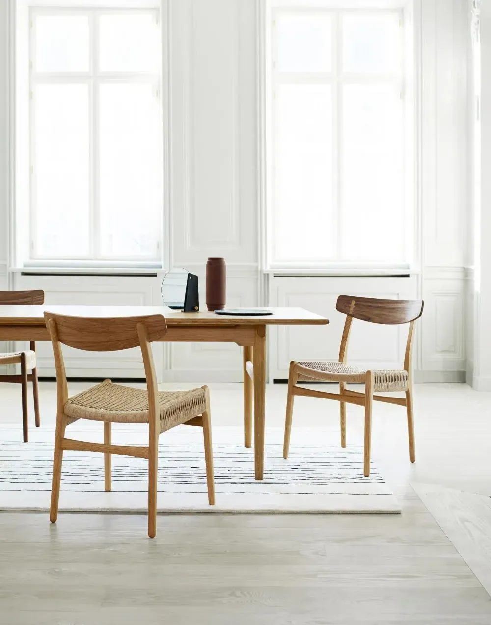 Dining Chair with Paper Cord Seat - Oak, Wood